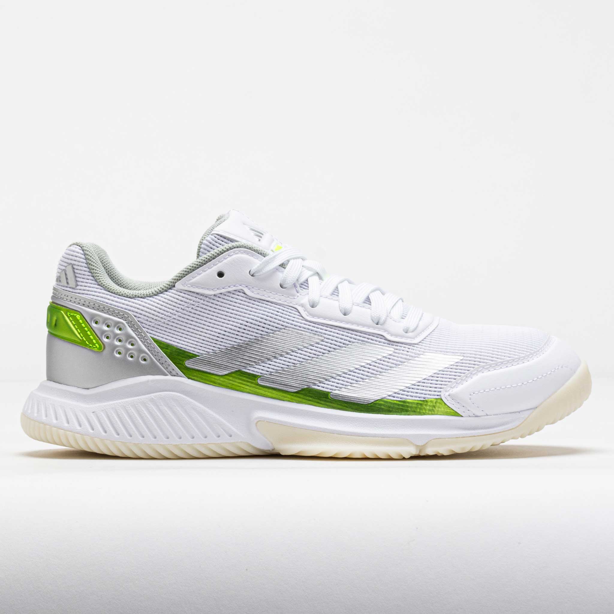 adidas CourtQuick Padel Women's White/Silver Metallic/Lucid Lemon