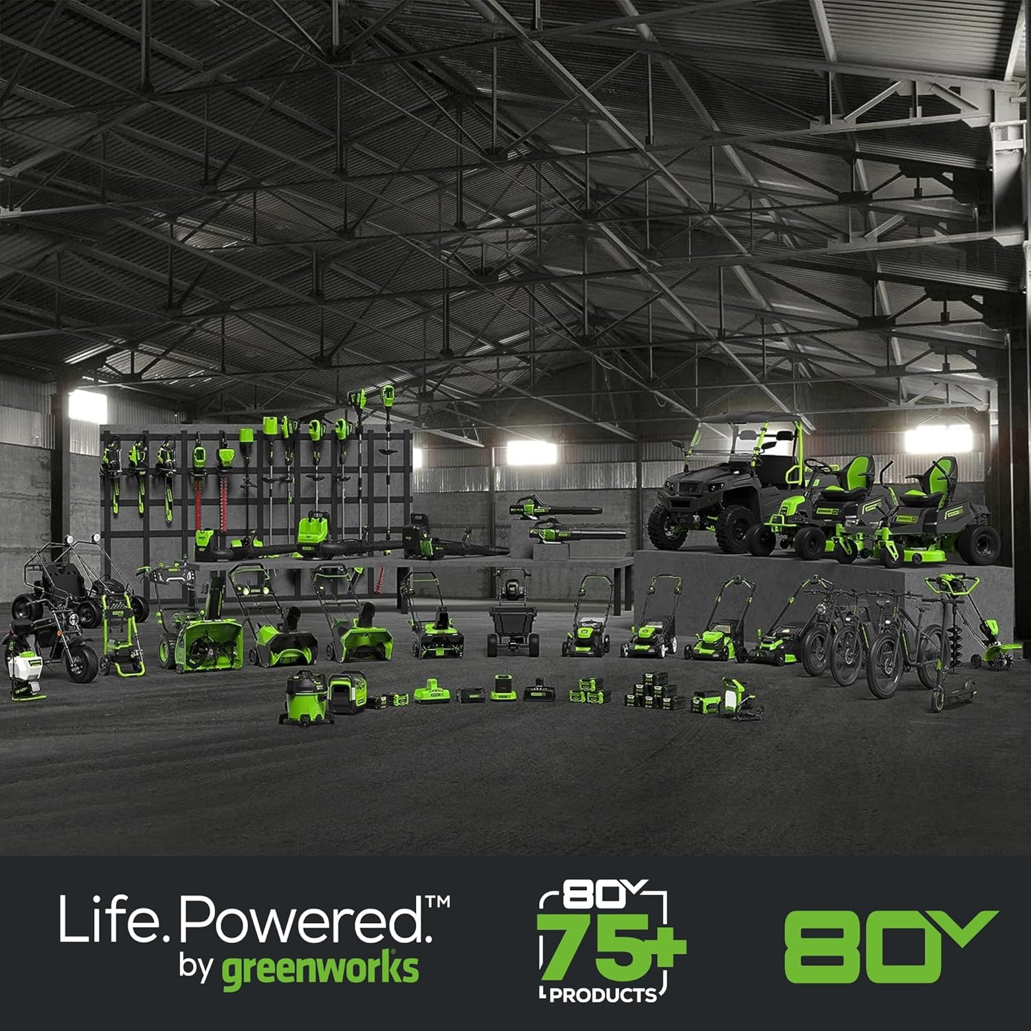 Greenworks 80V (75+ Compatible Tools) 12” Brushless Cordless Snow Shovel  2.0Ah Battery and Charger Included