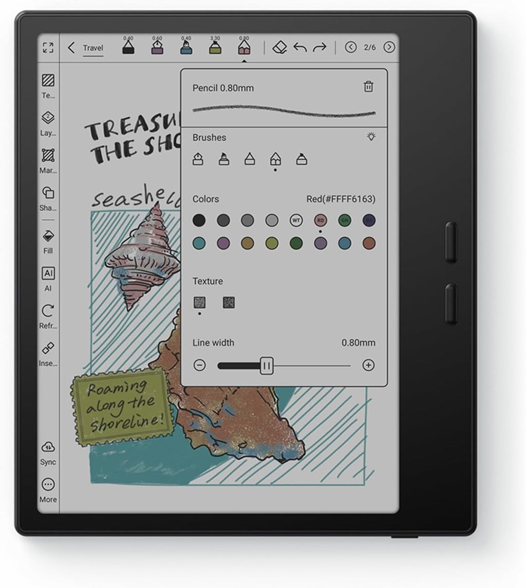 BOOX Tablet Go Color 7 Gen II E Ink Tablet 4G 64G Support Active Stylus InkSense (Black)