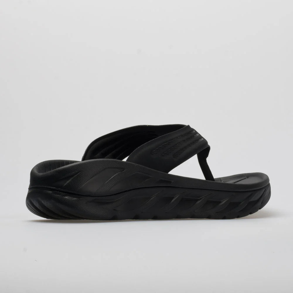 HOKA ORA Recovery Flip Men's Black/Dark Gull Gray