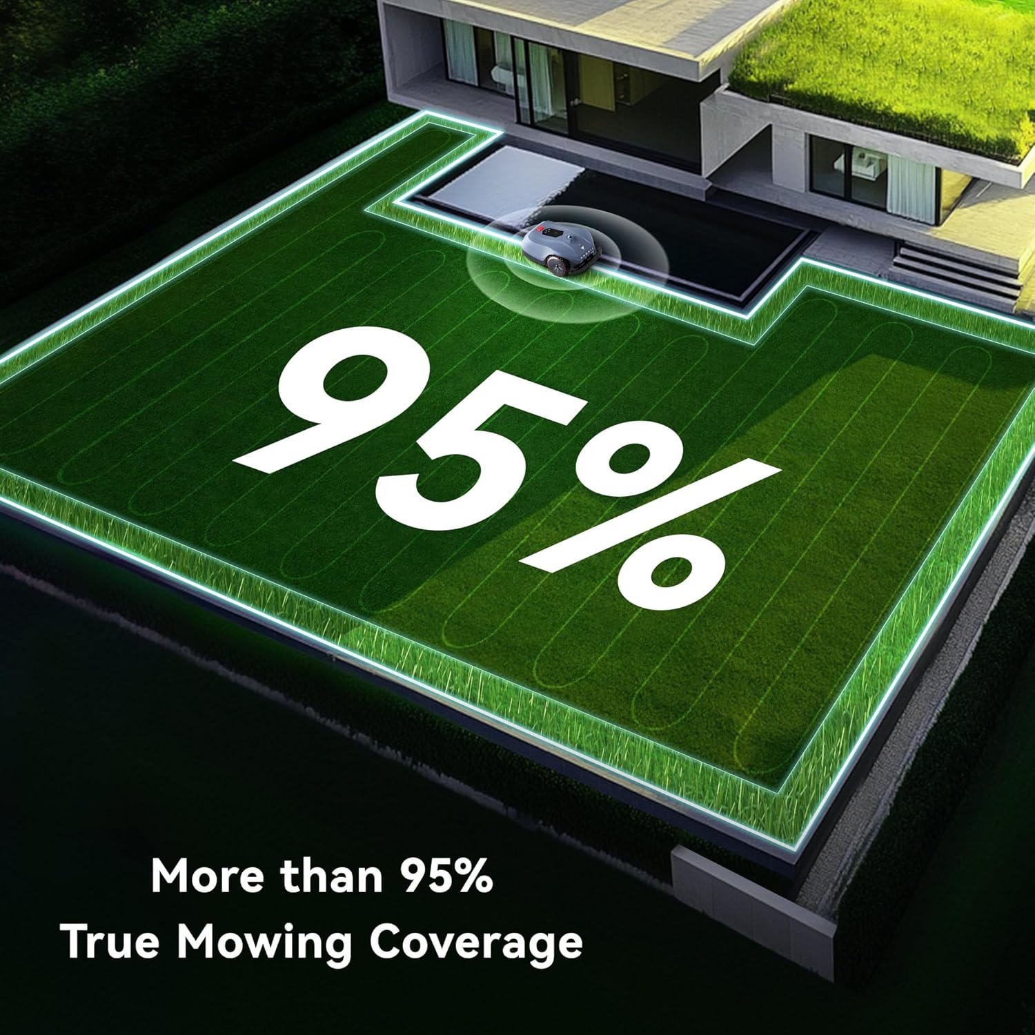 Neomow X SE Robot Lawn Mower Perimeter Wire Free for 0.75 Acre 3D LiDAR SLAM+Vision Mapping Robotic Lawnmower with 4G  No RTK Station Required  AI Accurate Obstacle Avoidance  App Control  Anti-Theft