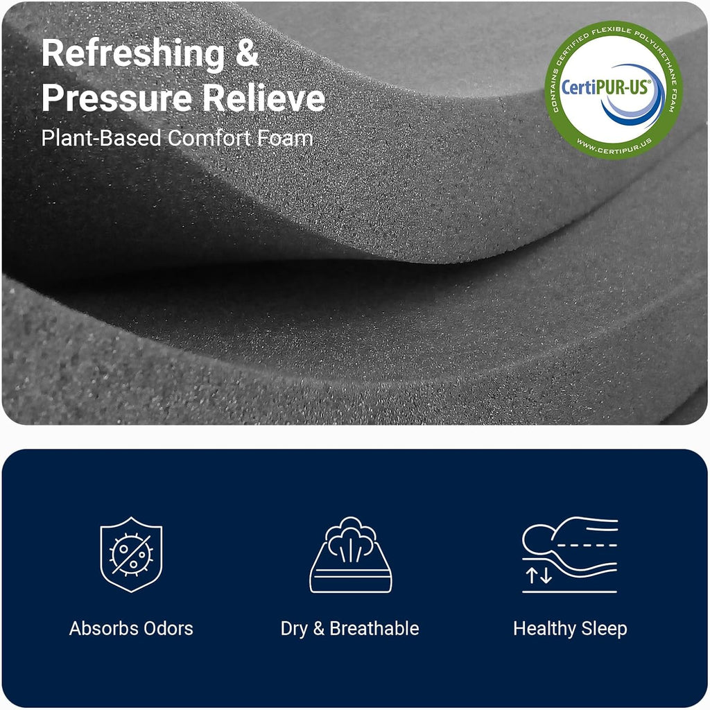 Avenco King Size Mattress, 12 Inch King Mattresses with Gel Memory Foam for Cool Night & Pressure Relief, Mattress in a Box Medium Plush Feel with Motion Isolating