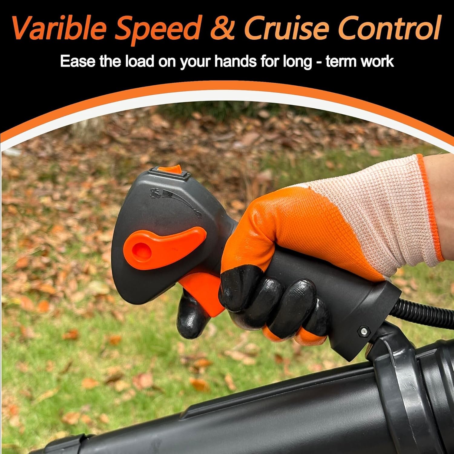 PROYAMA 72CC Gas Backpack Leaf Blower  2-Cycle 880CFM 275MPH Gas Powered Engine  2 in 1 Nozzle Low Vibration and Ergonomic Design with Cruise Control for Outdoor GardenYard Cleaning and Snow Removal
