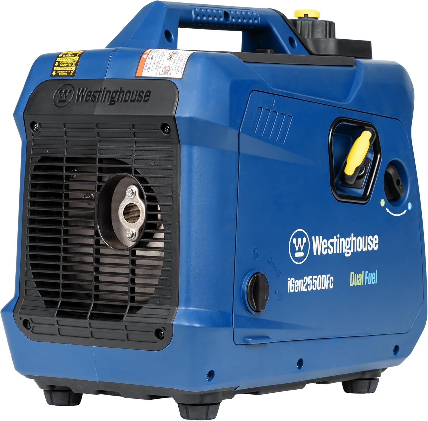 Westinghouse 2550 Peak Watt Super Quiet & Lightweight Portable Inverter Generator  RV Ready 30A Outlet  Gas and Propane Powered  CO Sensor  Parallel Capable  Long Run Time