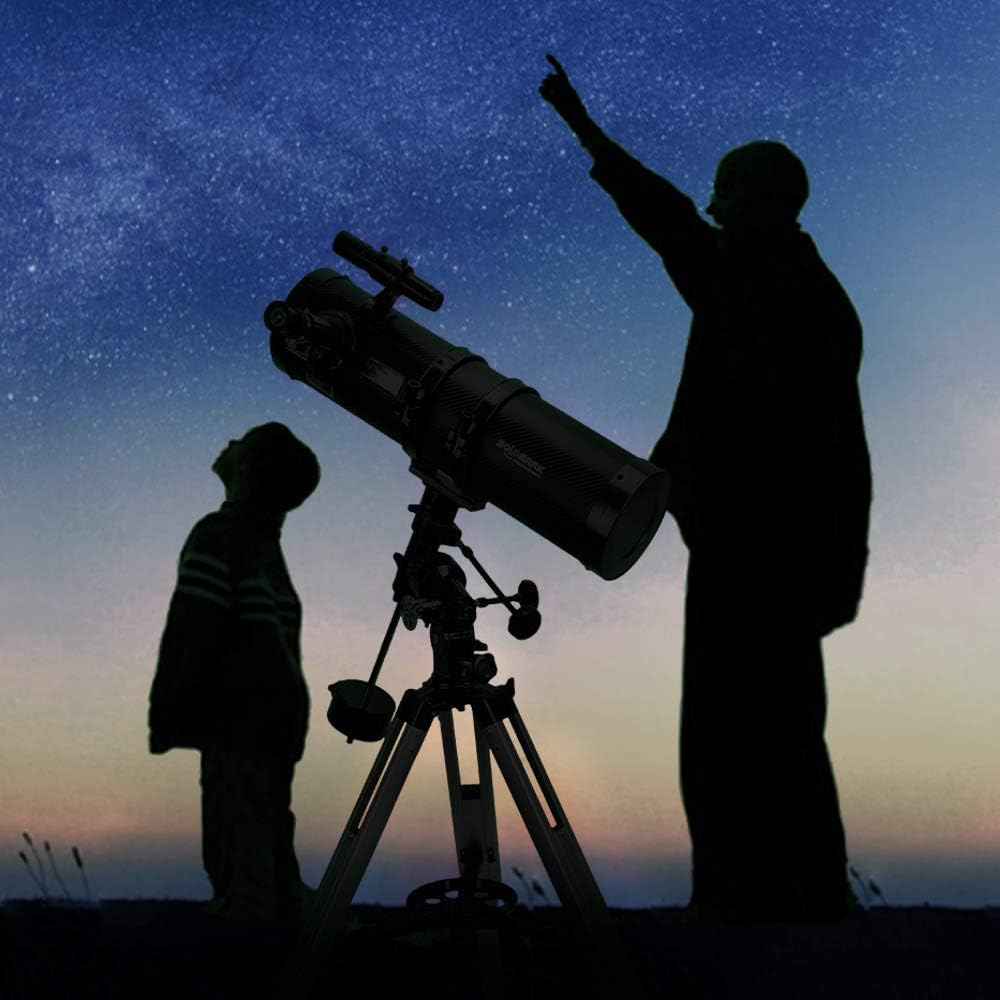 Telescope 130EQ Newtonian Reflector Telescopes for Adults  Professional Telescopes for Adults Astronomy  Comes with 1.5X Barlow Lens Smartphone Adapter & 13% T Moon Filter