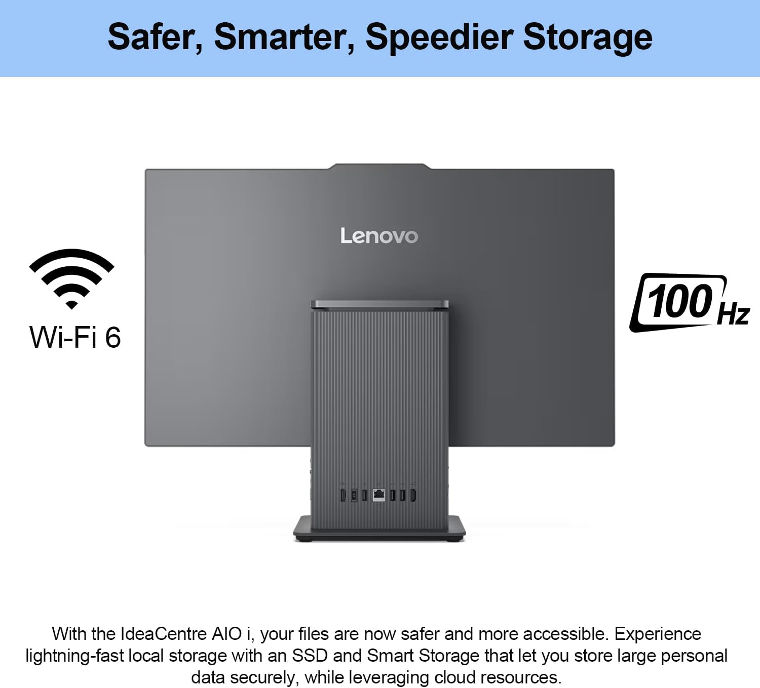 Lenovo 2024 IdeaCentre I All-in-One  27" FHD Touchscreen 100Hz  Intel Core i5-13420H  32GB DDR5 RAM  1TB SSD  Wireless Charging Base  Wireless KB & Mouse  Wi-Fi 6  Windows 11 Home  Grey