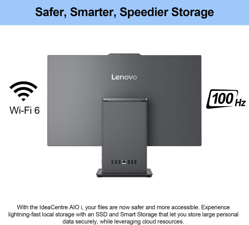 Lenovo 2026 IdeaCentre Business All-in-One  27" FHD Touchscreen 100Hz  Intel Core i5-13420H  32GB DDR5 RAM  1TB SSD  Wireless Charging Base  Wireless KB & Mouse  Wi-Fi 6  Windows 11 Pro  Grey