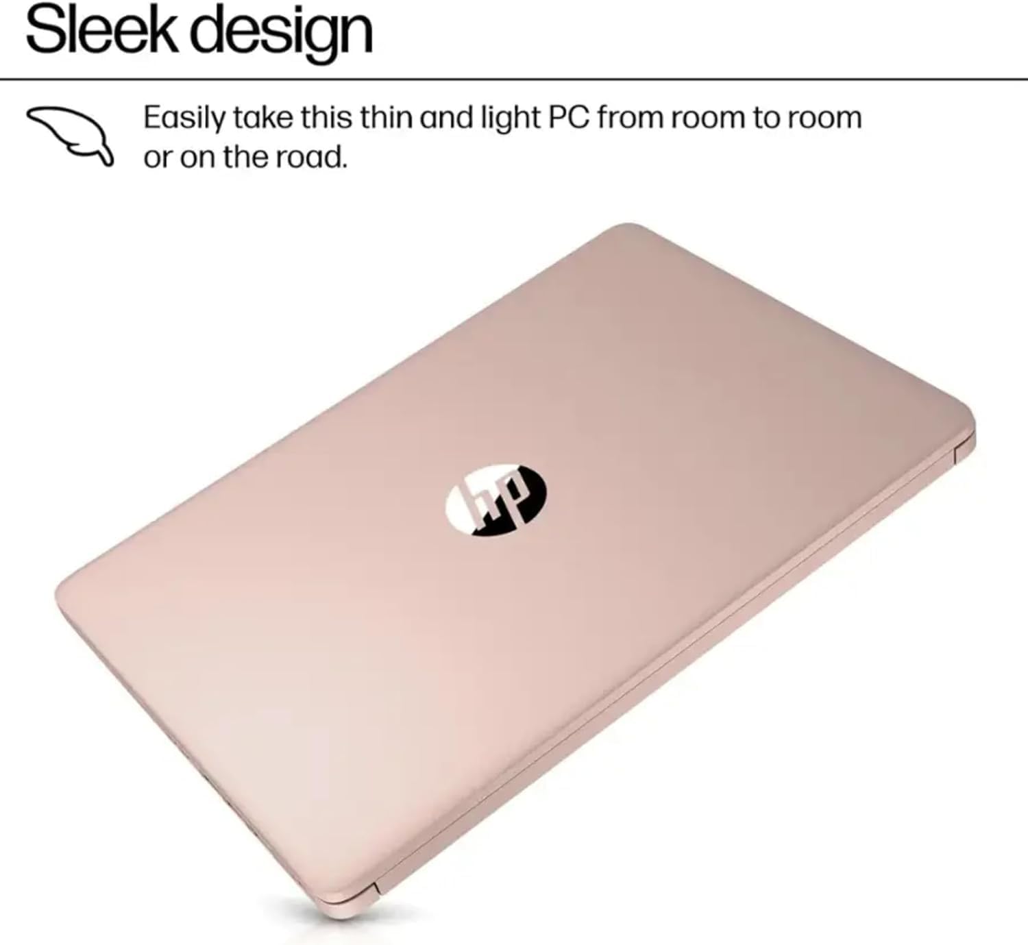 HP Latest Ultrabook Laptop with Copilot AI - 1.2TB Storage - 4GB RAM - Intel Core | Microsoft Office 365 Included  192GB SSD + 1TB Cloud Storage  Webcam  Windows 11 no Mouse | Essential Laptop