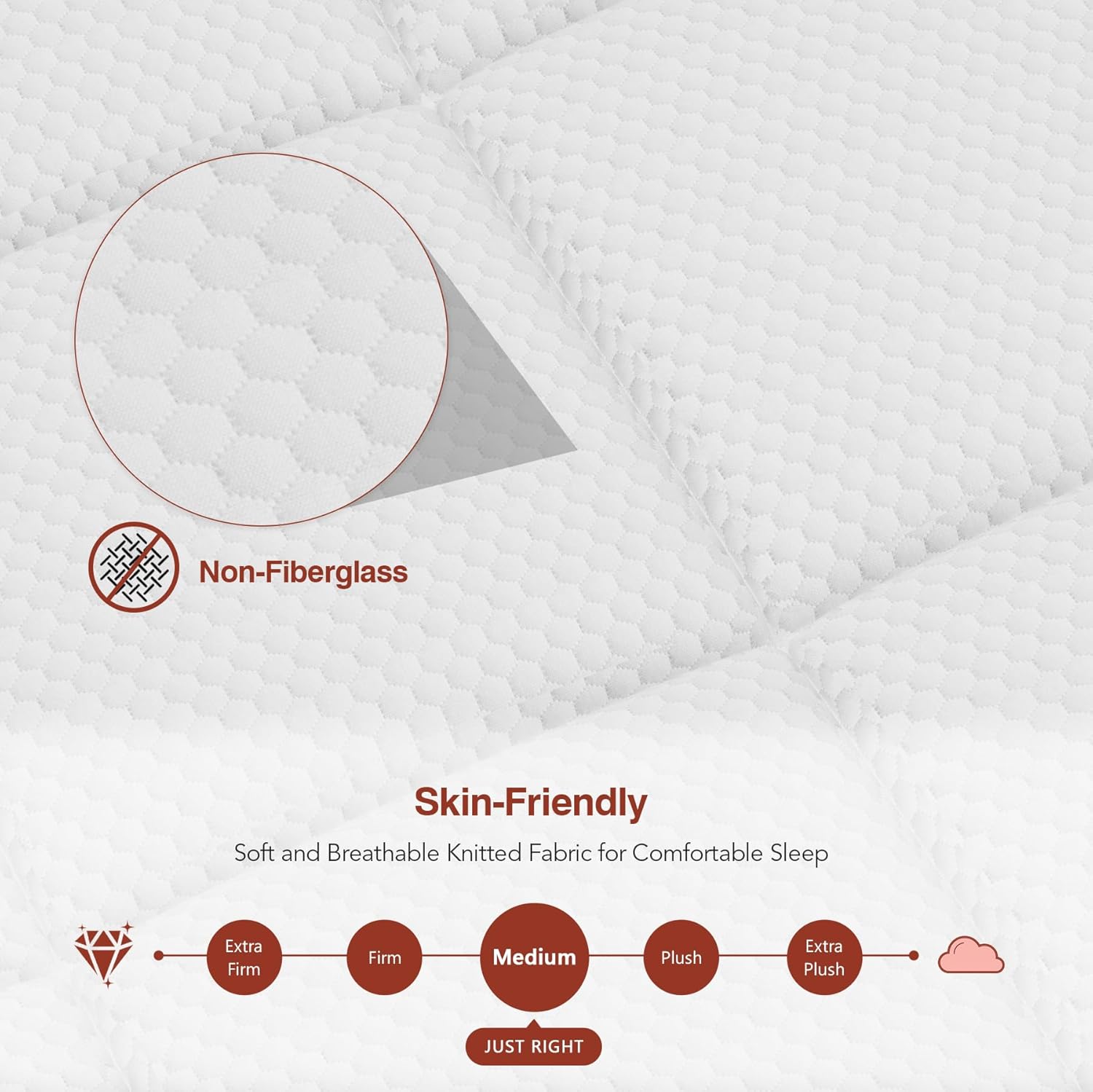 12 Inch Medium Firm King Size Mattress - Colchones King Hybrid with Individual Spring & Gel Memory Foam, Lumbar Support, Pressure Relief, Motion Isolation, CertiPUR-US, 365 Night Trial