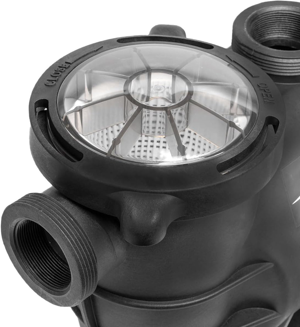 XtremepowerUS 1.5HP High Flow Variable Speed Pool Pump Intelligent Control Panel Swimming Pool Pump Inground w/ 2" Inch Fitting Adapter  230V