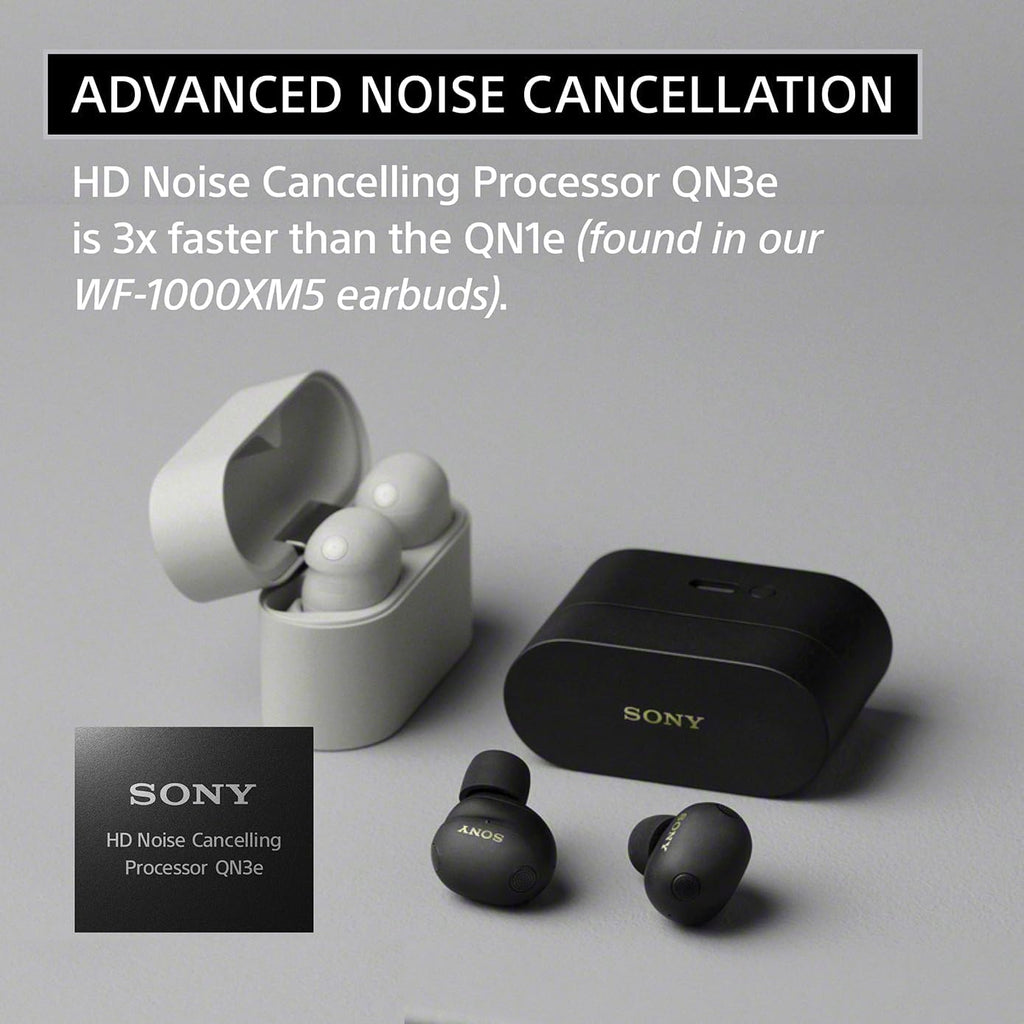 Sony WF-1000XM6 The Best Truly Wireless Noise Cancelling Earbuds (2026 Model)  Bluetooth in-Ear Headphones  with Studio-Quality Sound  Up to 24 Hours of Battery Life  Platinum Silver