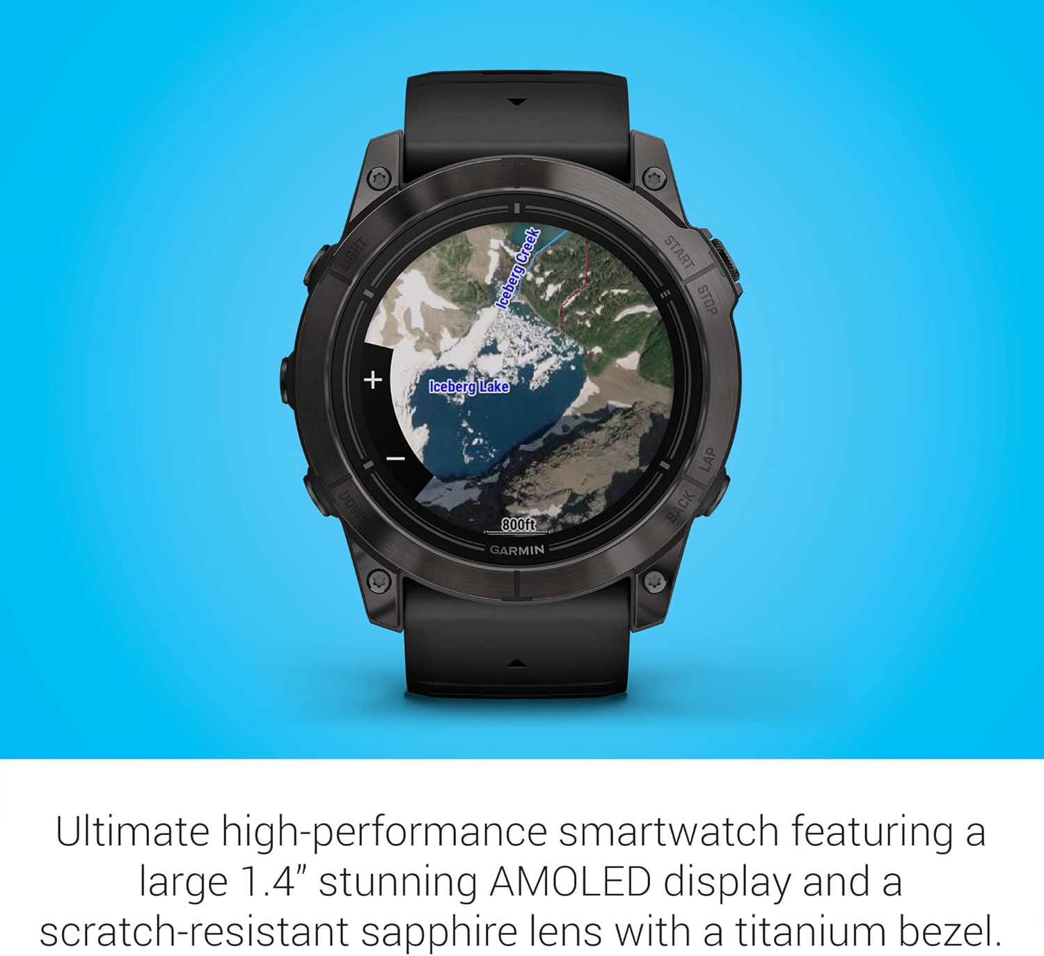 Garmin epix Pro (Gen 2) Sapphire Edition  51mm  High Performance Smartwatch  Advanced Training Technology  Built-in Flashlight  Black