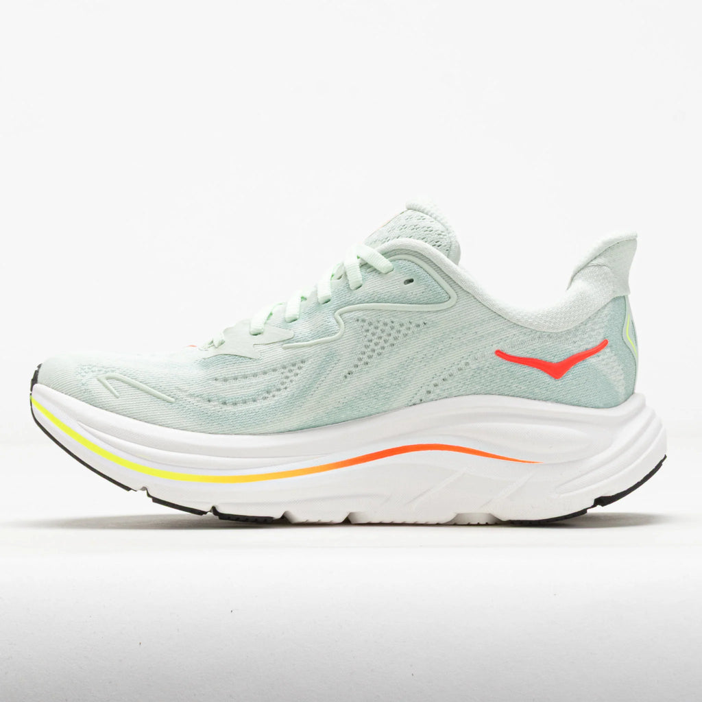 HOKA Clifton 10 Women's Sea Glass/Neon Flame