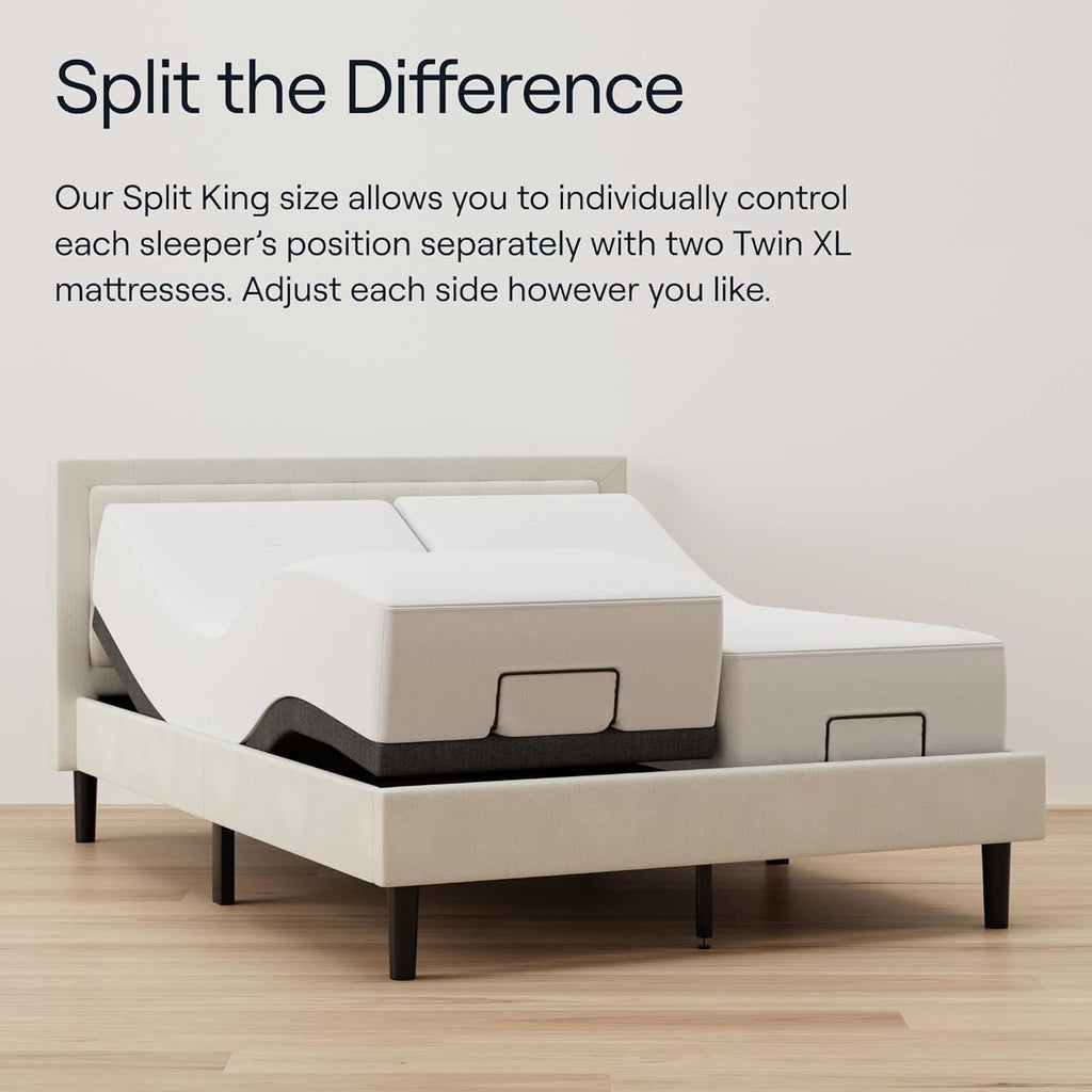 Nectar Twin XL Adjustable Base and 12” Mattress (New Version) - Head & Foot Incline - Medium Firm Memory Foam - Cooling Top Layer - 3 Massage Settings - 365-Night Mattress Trial & Forever Warranty