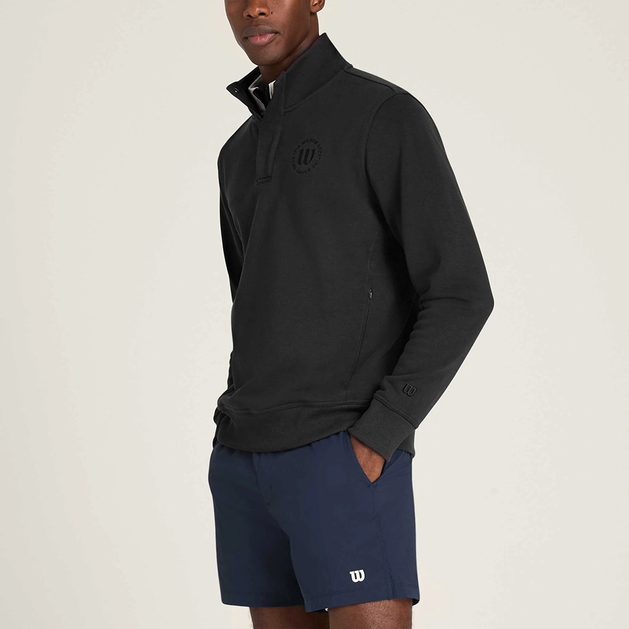 Wilson Tennis Club 1/2 Zip Mock Sweatshirt Men's