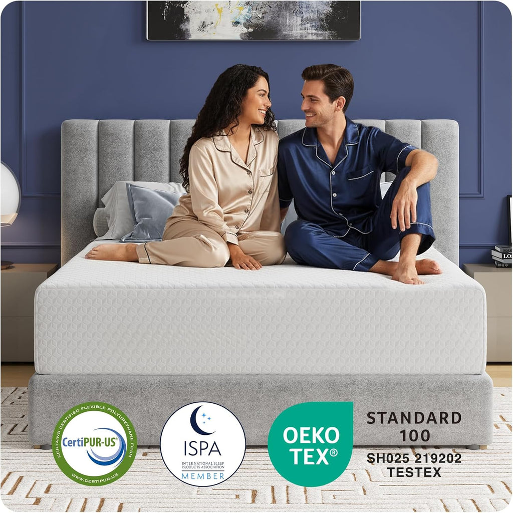 Avenco Queen Mattress, 12 Inch Queen Memory Foam Mattress in a Box for Refresh Sleep & Pressure Relief, Medium Firm Mattresses with CertiPUR-US Certified