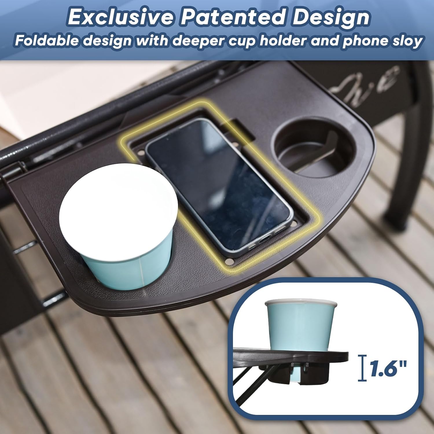 3 Seat Outdoor Porch Patio Swing with Stand 800lbs 2-in-1 Convertible Swing Bed with Adjustable Canopy & Removable Cushion for Yard Garden Deck (Blue  Square Tube)