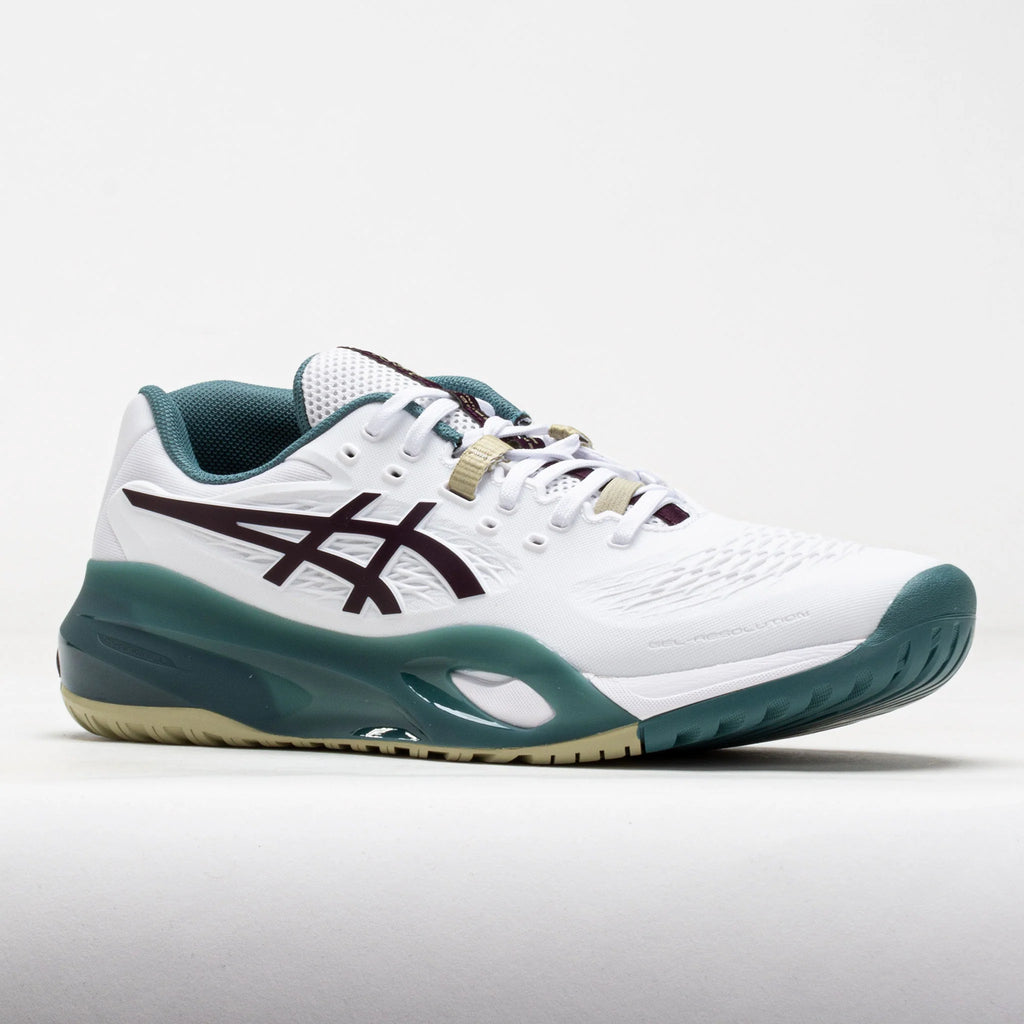 ASICS GEL-Resolution X Men's White/Dark Aubergine