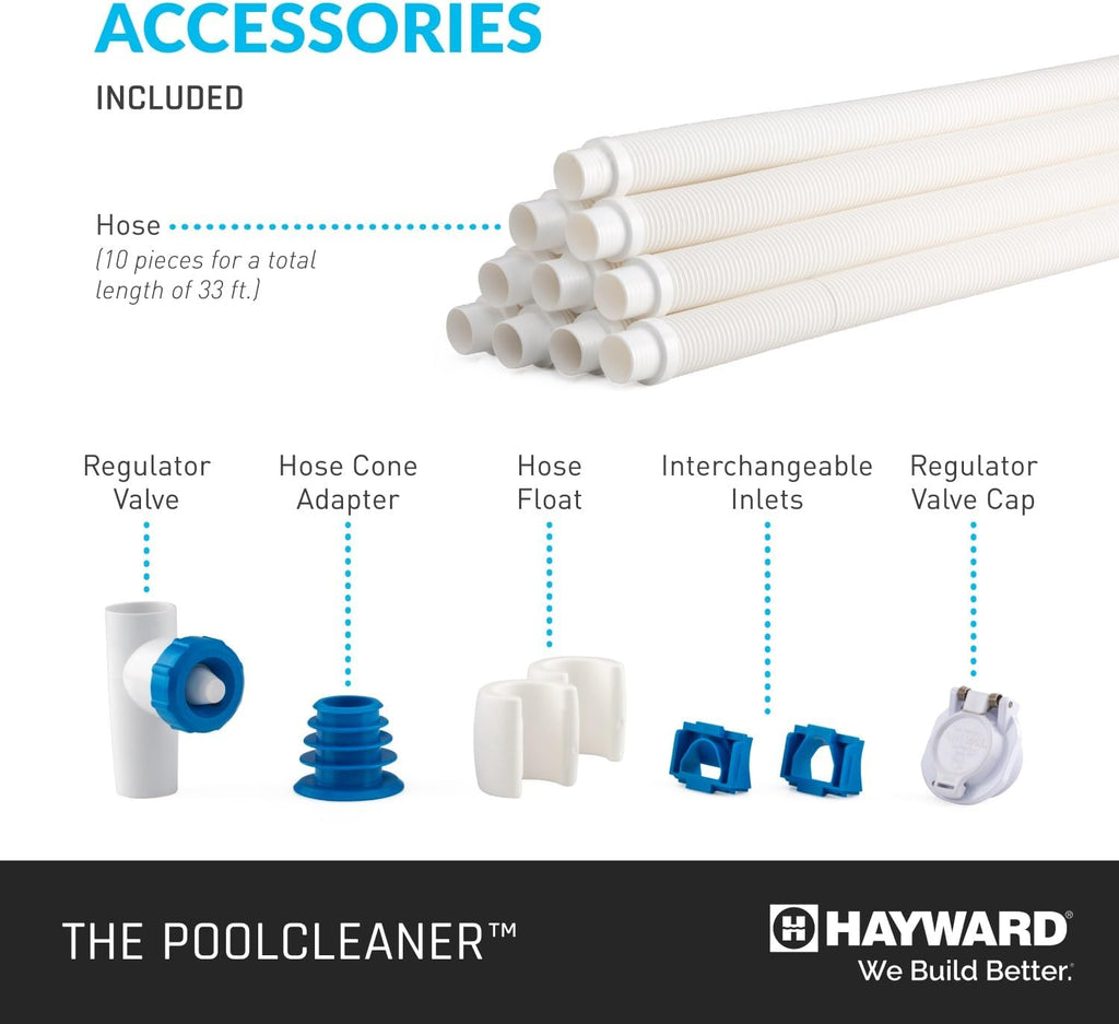 Hayward W3PVS20JST Poolvergnuegen Suction Pool Cleaner  Automatic Vacuum for In-Ground Pools up to 20 x 40 ft.