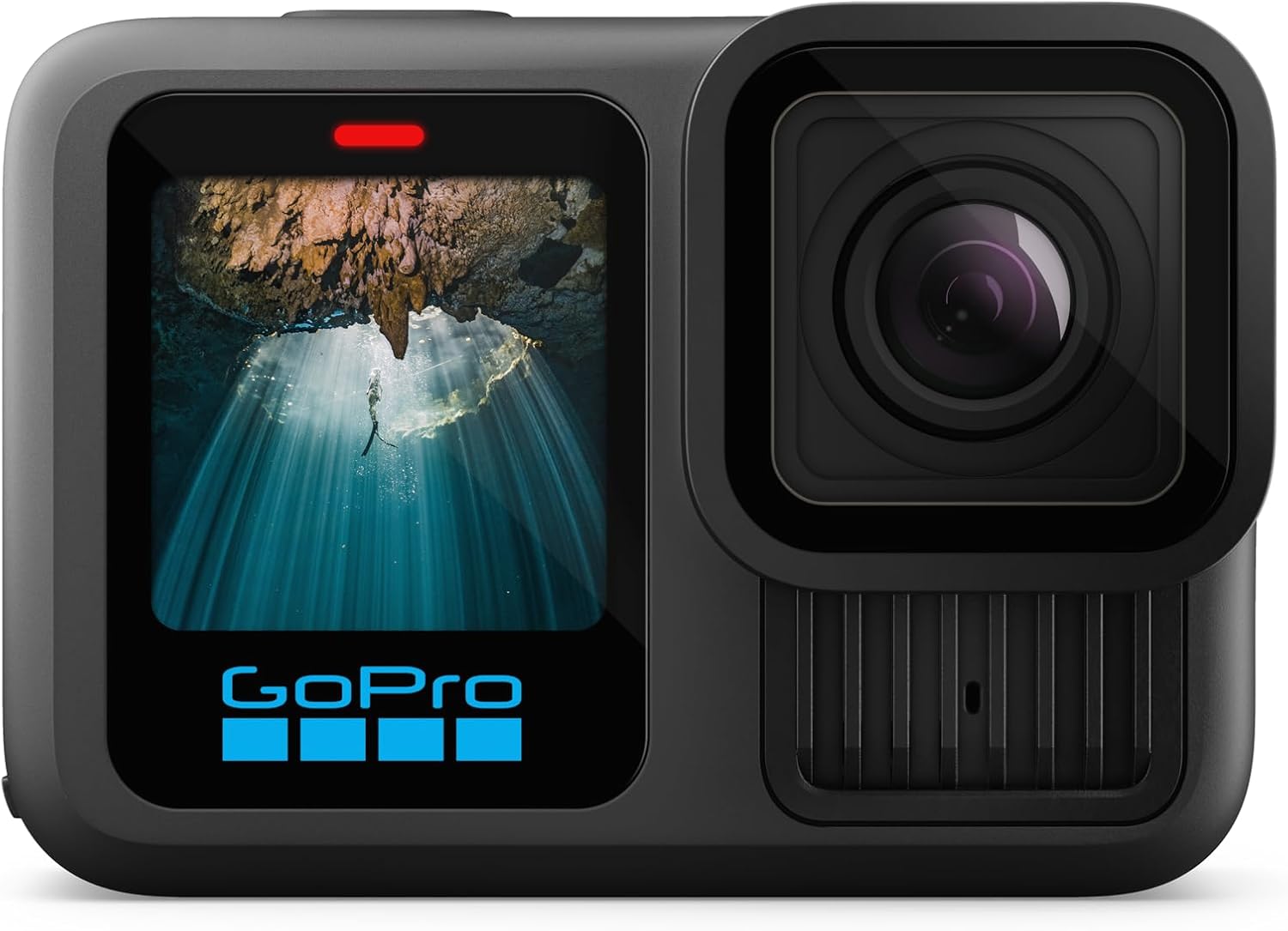 GoPro HERO13 Black Accessory Bundle - Includes The Handler  2 Enduro Batteries  2 Curved Adhesive Mounts  64GB SanDisk MicroSD Card  and Carrying Case