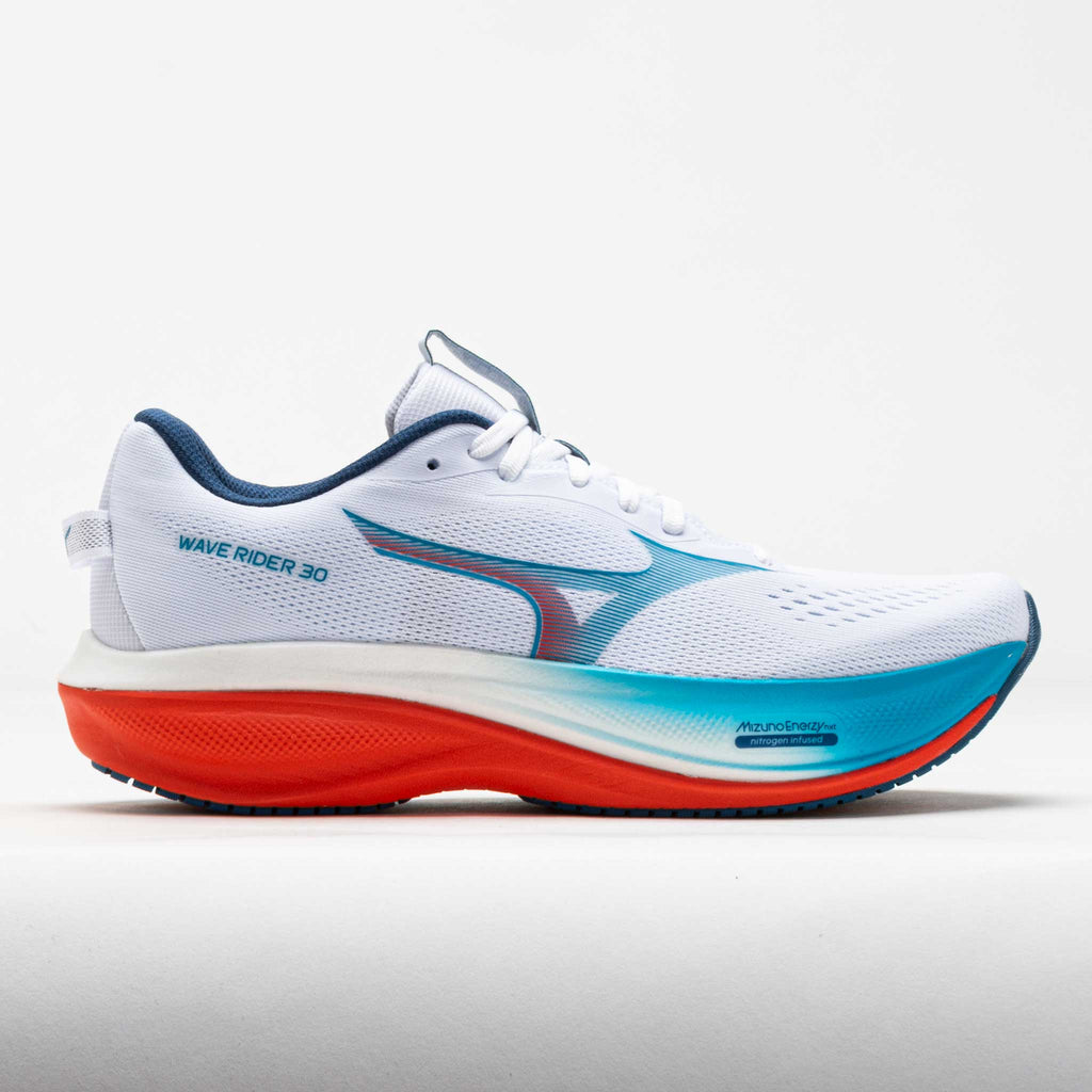 Mizuno Wave Rider 30 Men's White/Blue Jewel