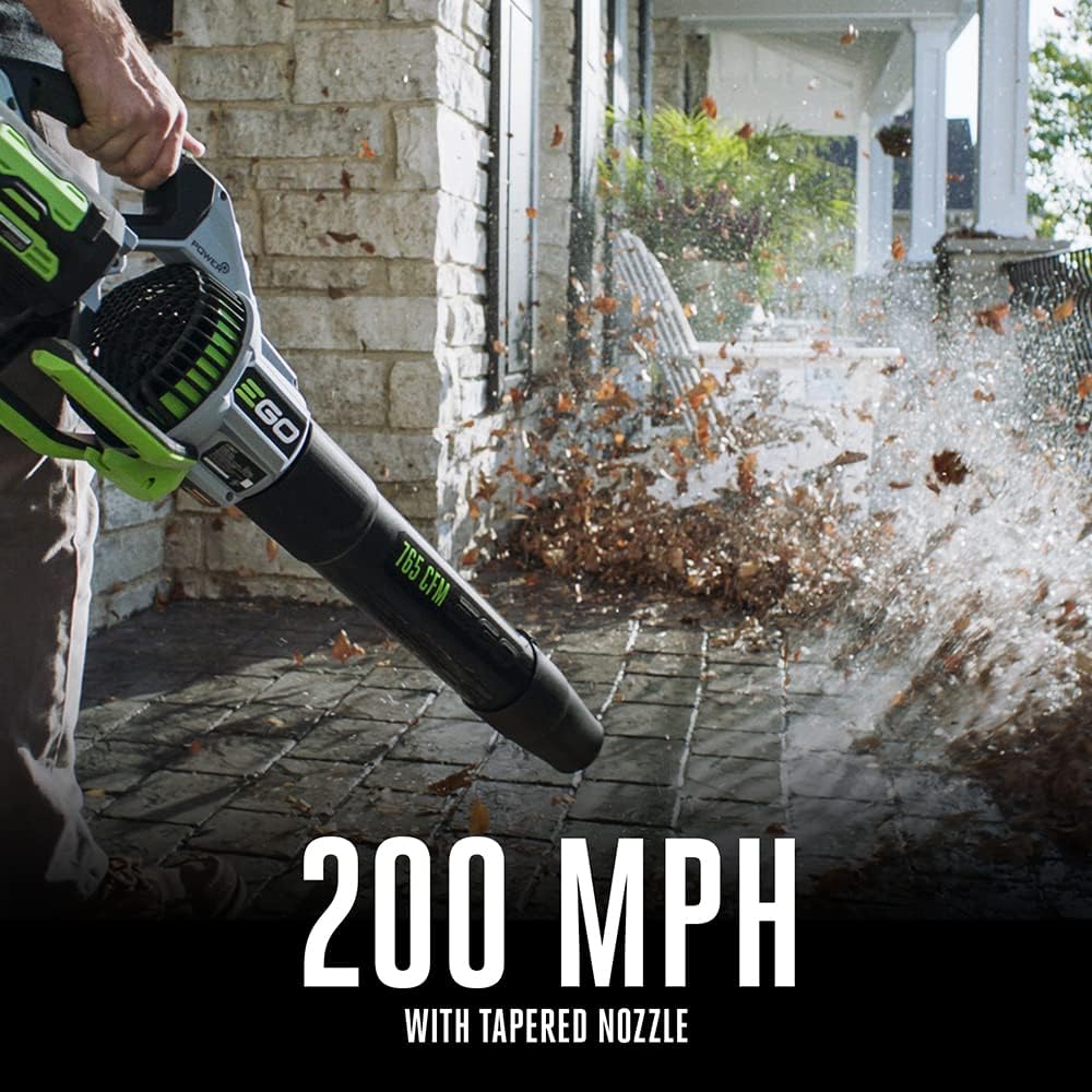 EGO Power+ LB7654 56-Volt 765 CFM Brushless Cordless Leaf Blower  5.0Ah Battery  320W Charger Included Plus Extra BA1400T 2.5Ah Battery