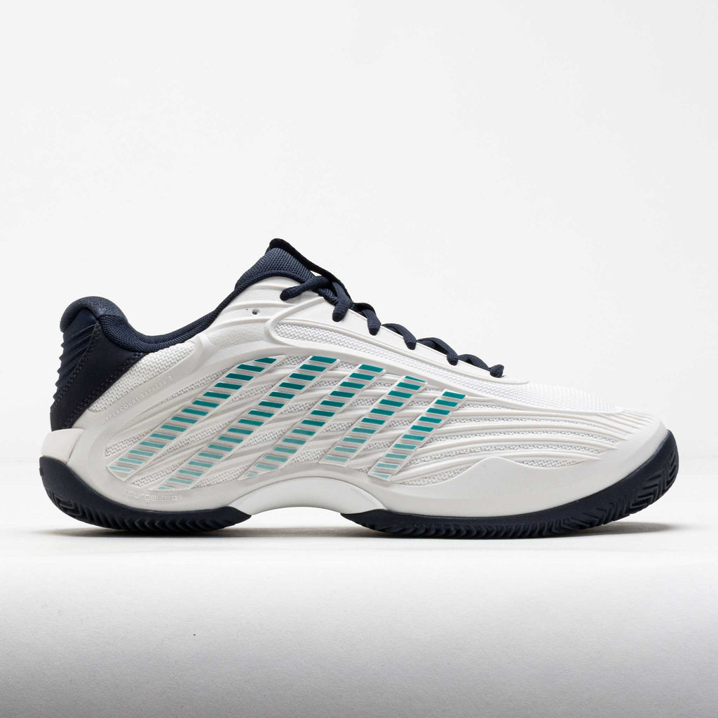 K-Swiss Hypercourt Express 3 Clay Men's Blanc de Blanc/Carbon/Baltic