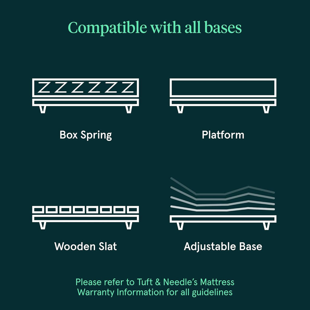 Kin By Tuft & Needle Firm 8" Queen Adaptive Foam Mattress in a Box, Cooling Pressure Relief, Balanced Support, 100 Night Trial, Fiberglass-Free, CertiPUR-US, 10-Year Limited Warranty