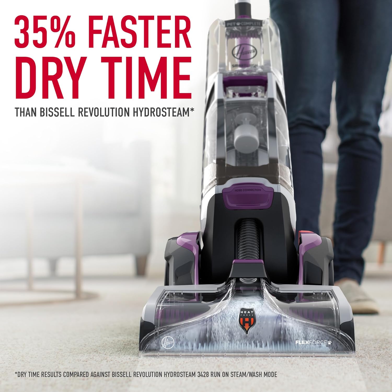 Hoover SmartWash Pet Automatic Carpet Cleaner Machine with Spot Chaser Wand, Deep Cleaning Carpet Shampooer Machine, Pair with a Hoover Carpet Cleaner Solution for a Bright, Refreshed Home