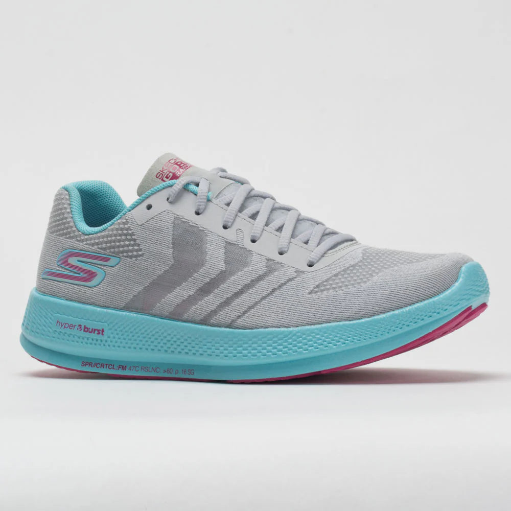 Skechers GOrun Razor+ Women's Gray/Aqua/Hot Pink