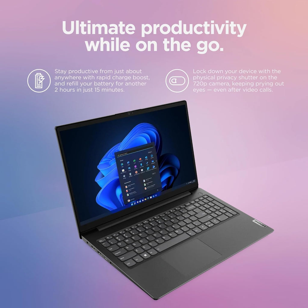 Lenovo V15 Business Laptop Premium  15.6” FHD Display  Lifetime MS Office  8-Core AMD Ryzen 7 7730U  24GB RAM  1TB Storage (512GB SSD + 500GB Ext)  Wi-Fi 6  RJ-45 NumPad  MarxsolAccessory  Win 11 Pro