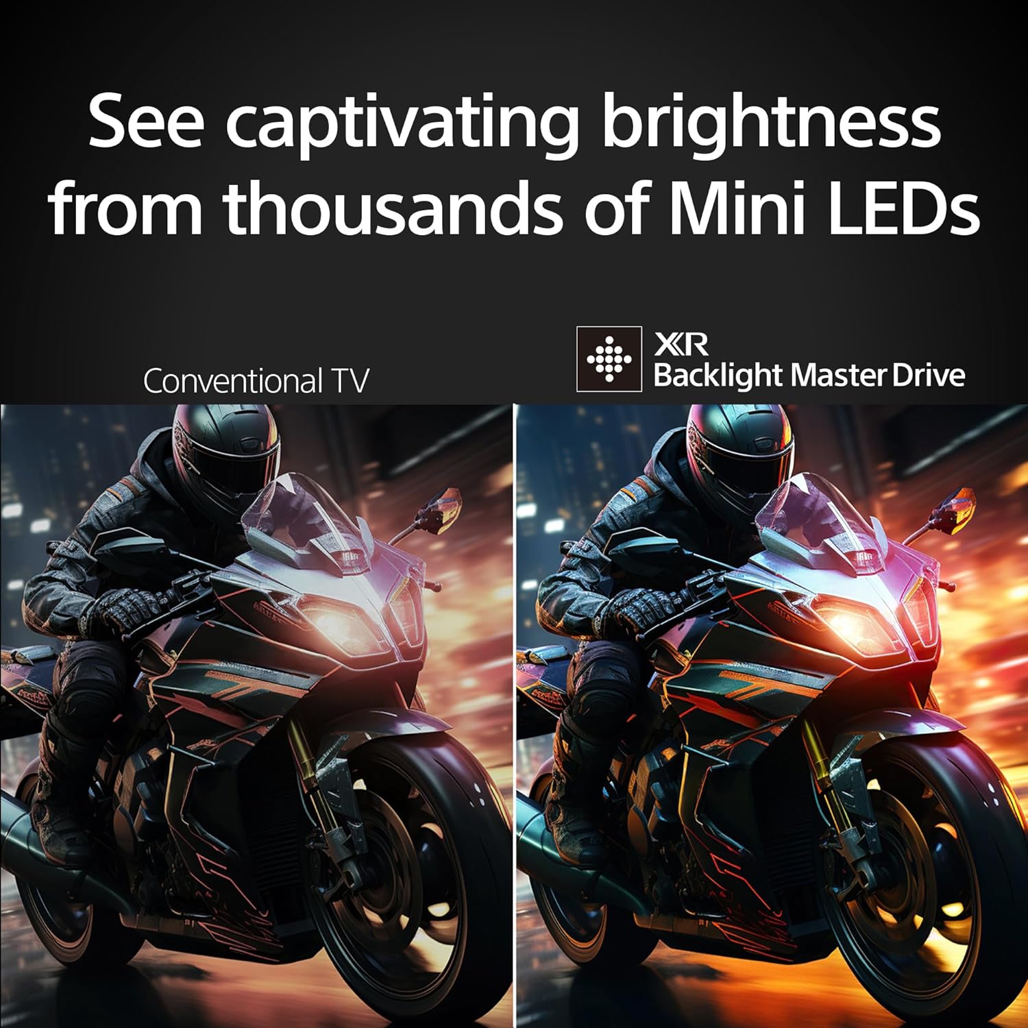 Sony 65 Inch Mini LED QLED 4K Ultra HD TV BRAVIA 7 Smart Google TV with Dolby Vision HDR and Exclusive Features for PlayStation®5 (K-65XR70)