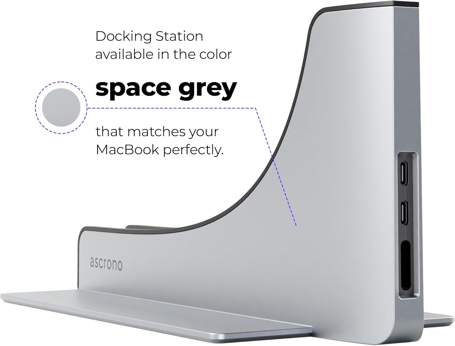Dock for 16" Apple MacBook Pro - Docking Station - Connect Dual Displays w/Two Thunderbolt 4 USB-C Ports - Mac Docking Station Hub - Supports MacBook Pro 16 (2021-2024  M1 M2 M3 M4 Pro & Max)