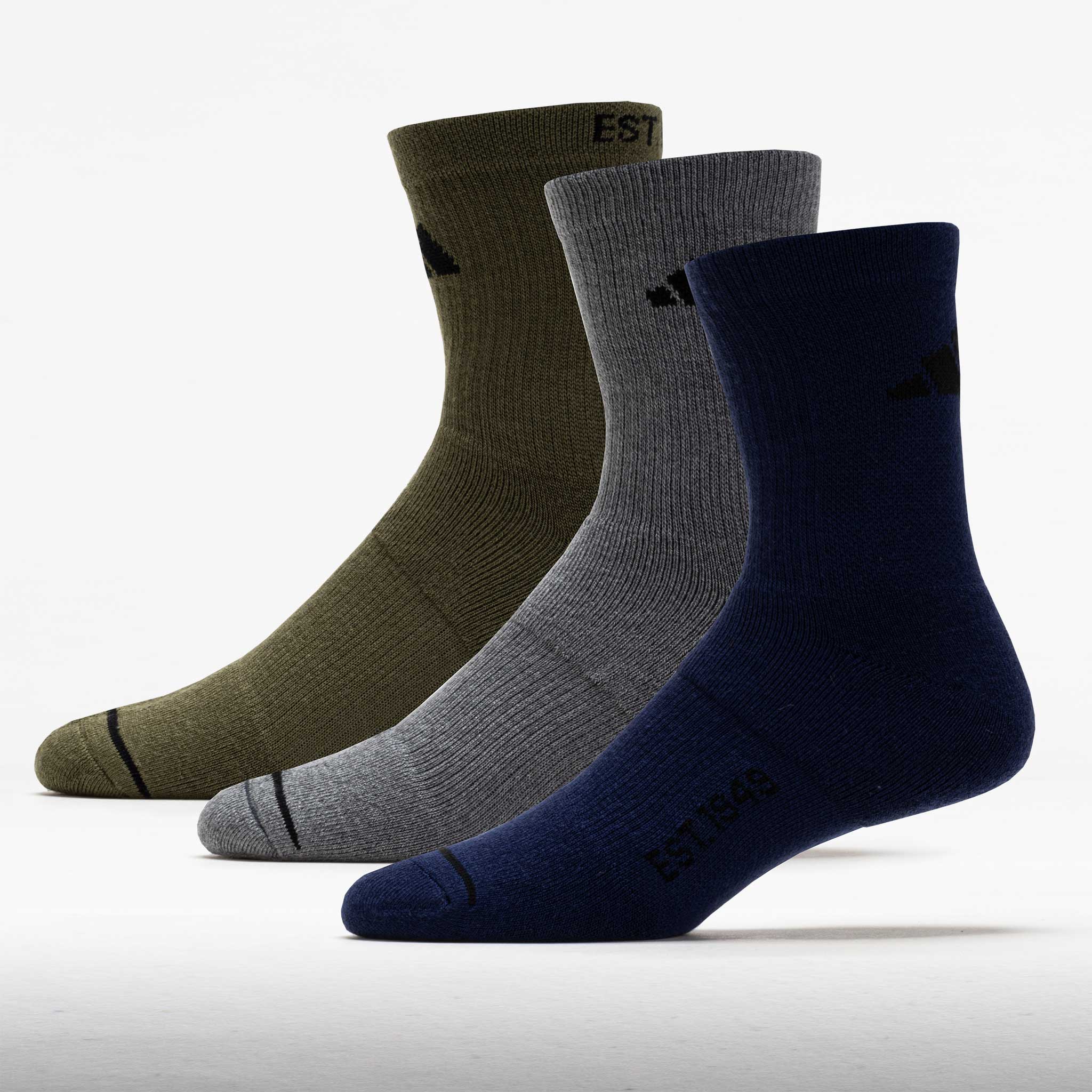 adidas Cushioned Sport 4.0 High Quarter Socks 3-Pack Men's