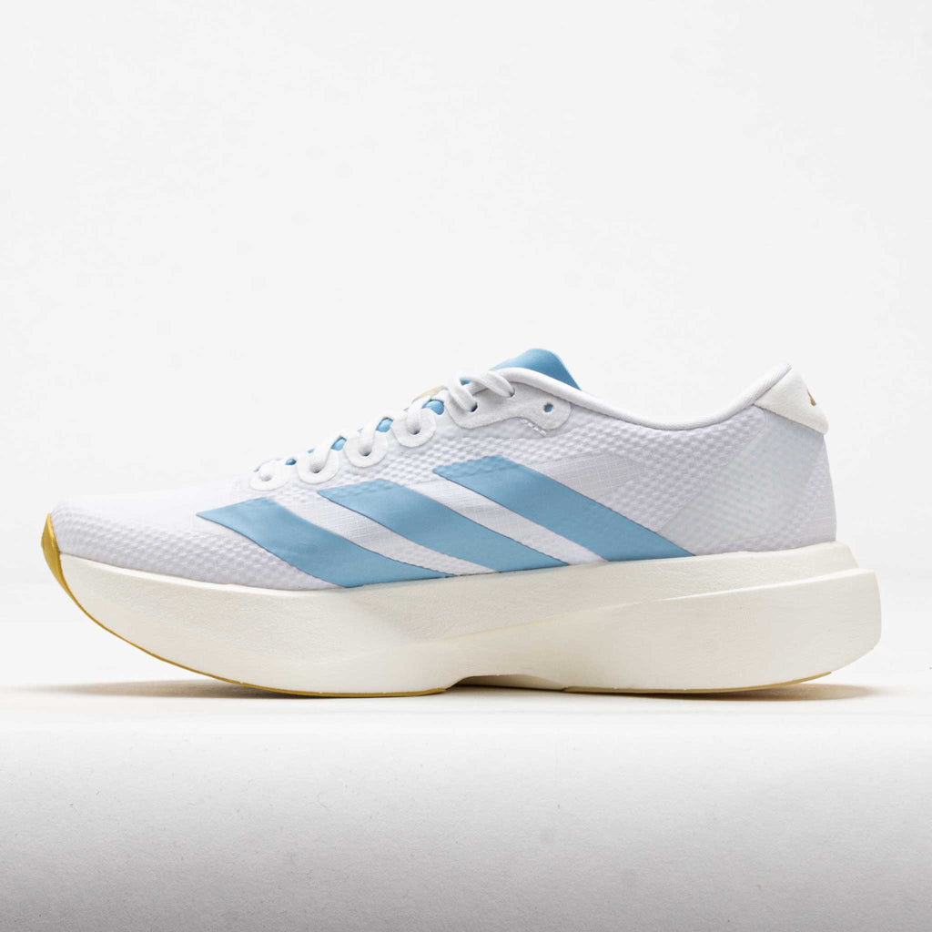 adidas Adizero EVO SL Women's White/Clear Blue/Matte Gold