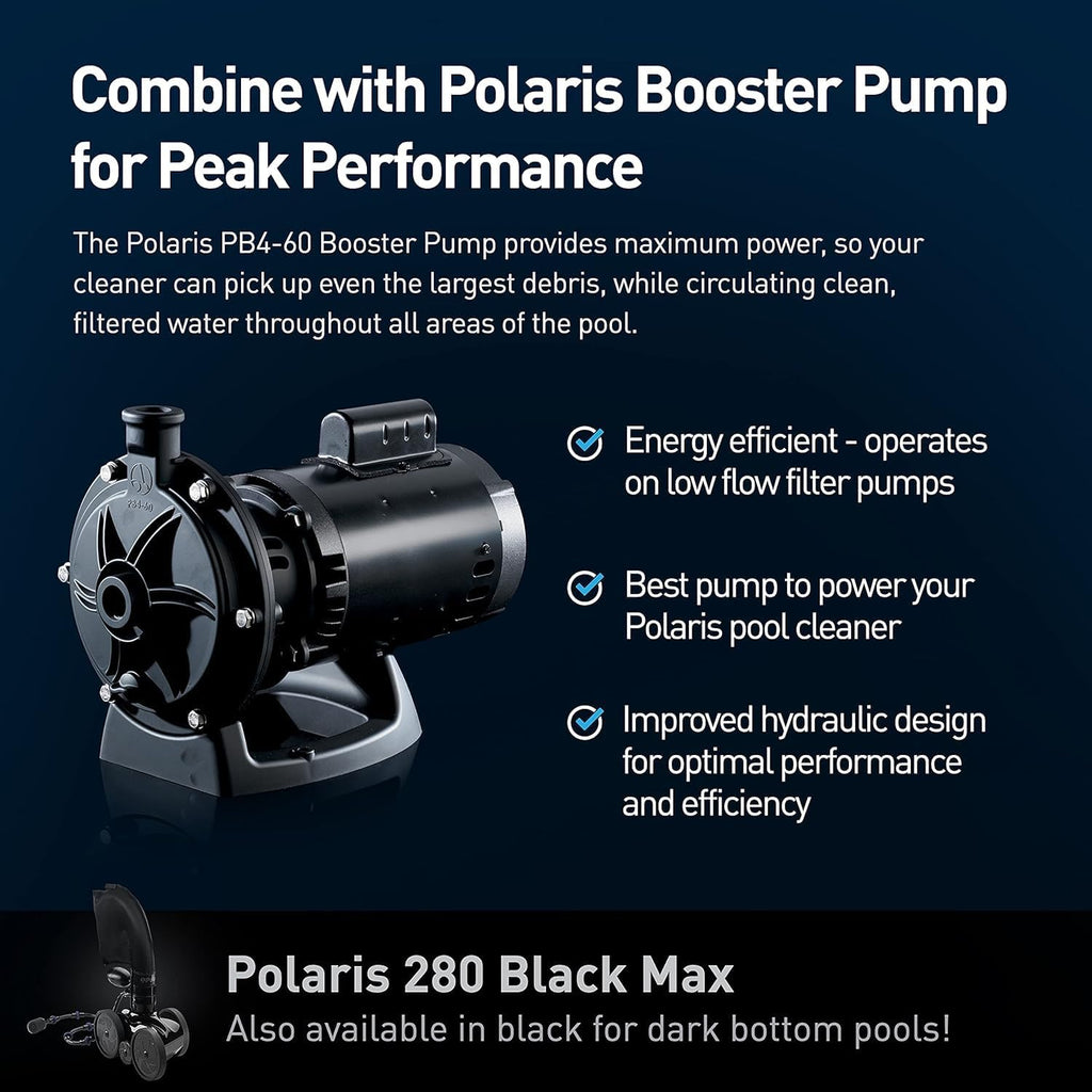 Polaris Vac-Sweep 280 Pressure-Side In-ground Pool Cleaner  Double Venturi Jet Powered  31ft of Hose with an All Purpose Debris Bag