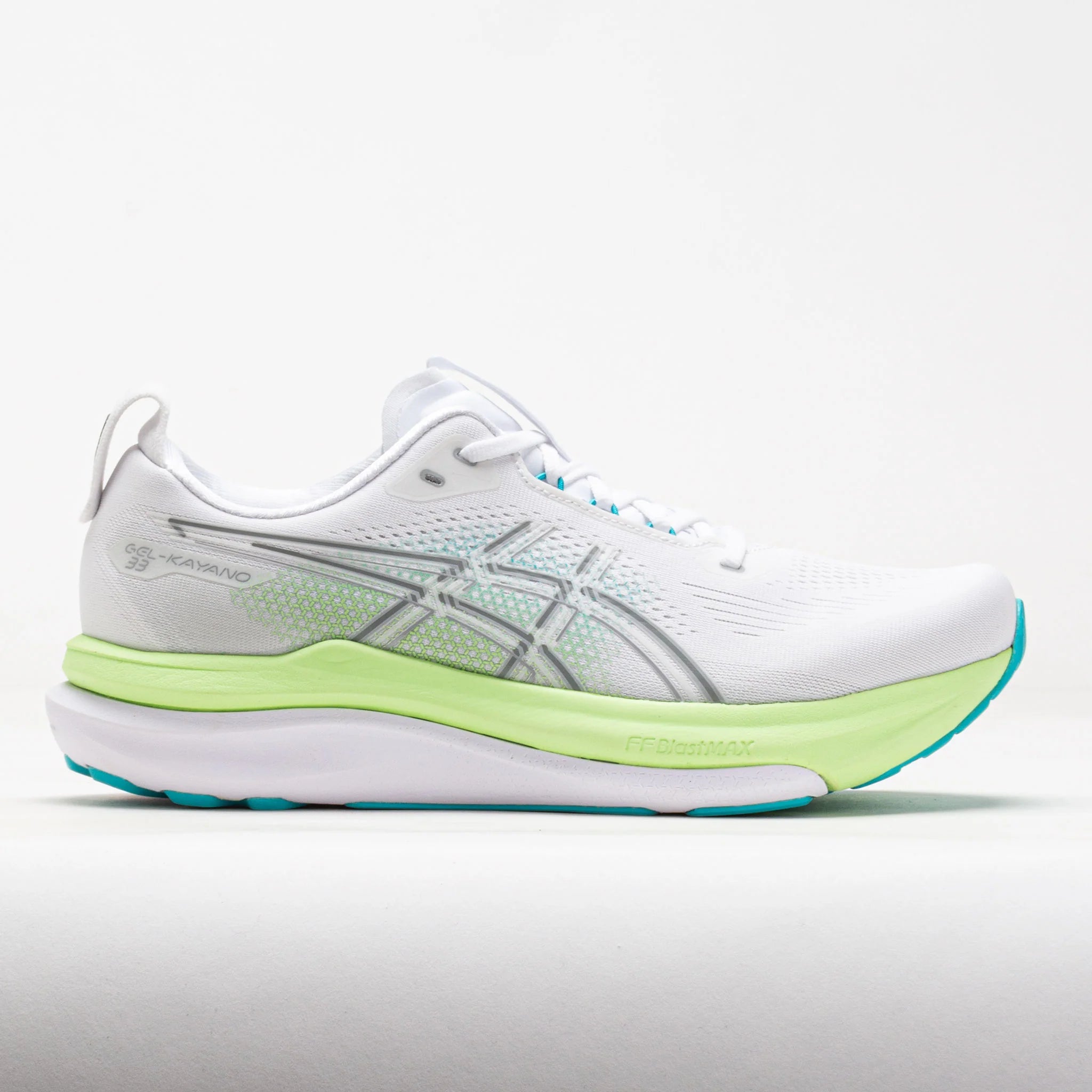 ASICS GEL-Kayano 33 Men's White/Energy Aqua