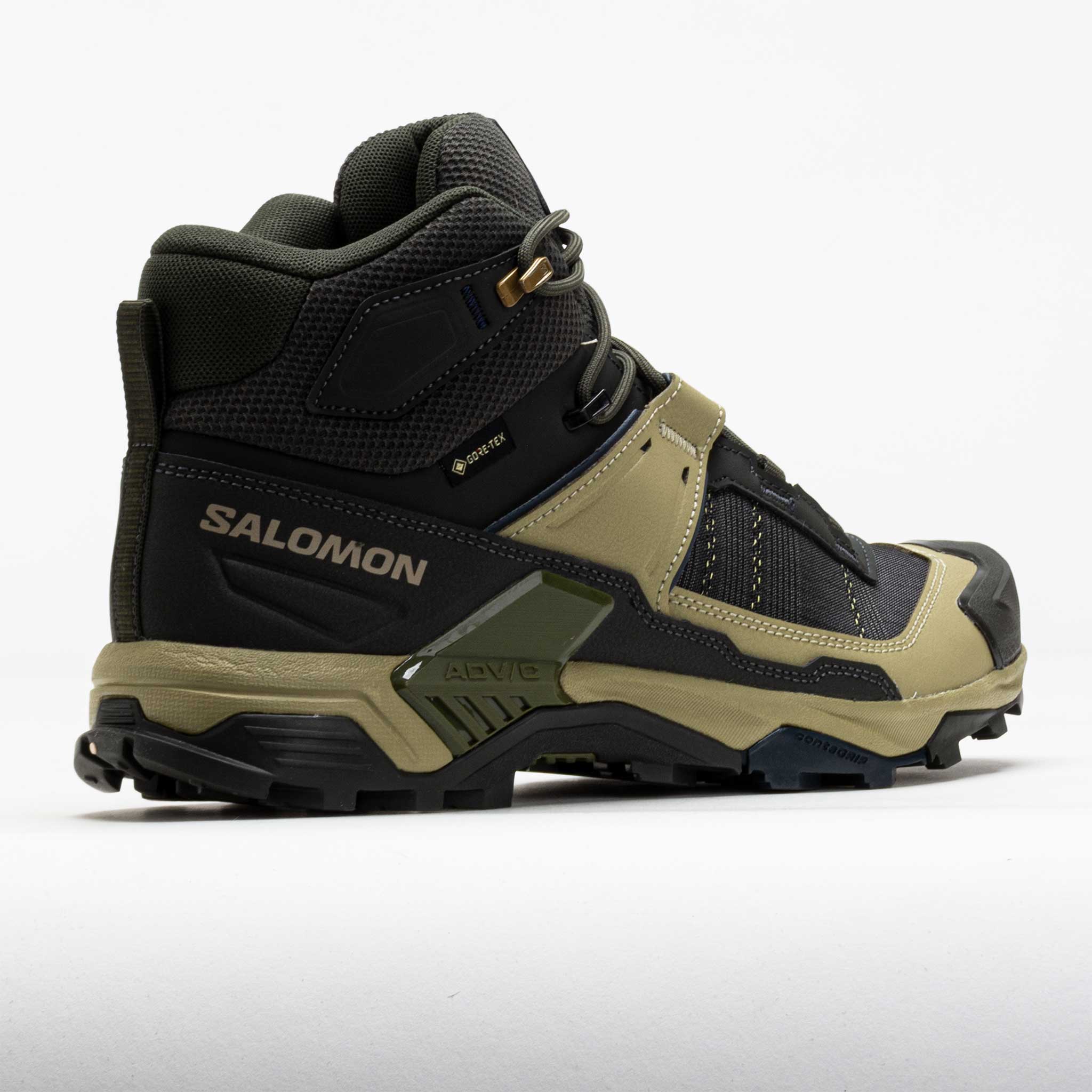 Salomon X Ultra 5 Mid GTX Men's Peat/Gray Green/Blue Nights