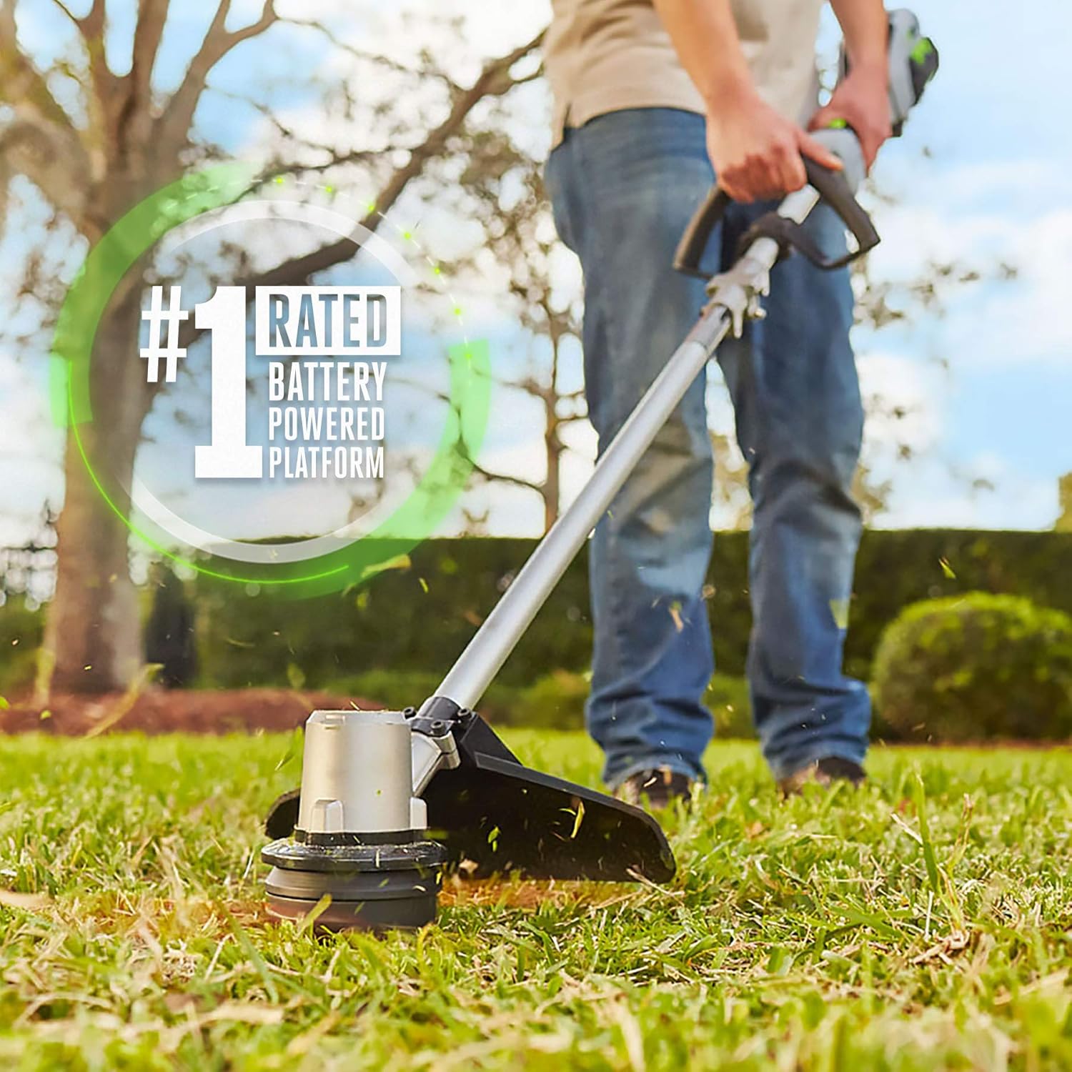 EGO POWER+ Combo  Cordless Trimmer and Blower  15" Trimmer for Weeds and Grass with Rapid Reload and Cordless Electric 530 CFM Blower  Includes 56V 2.5Ah Battery and Charger - ST1502LB