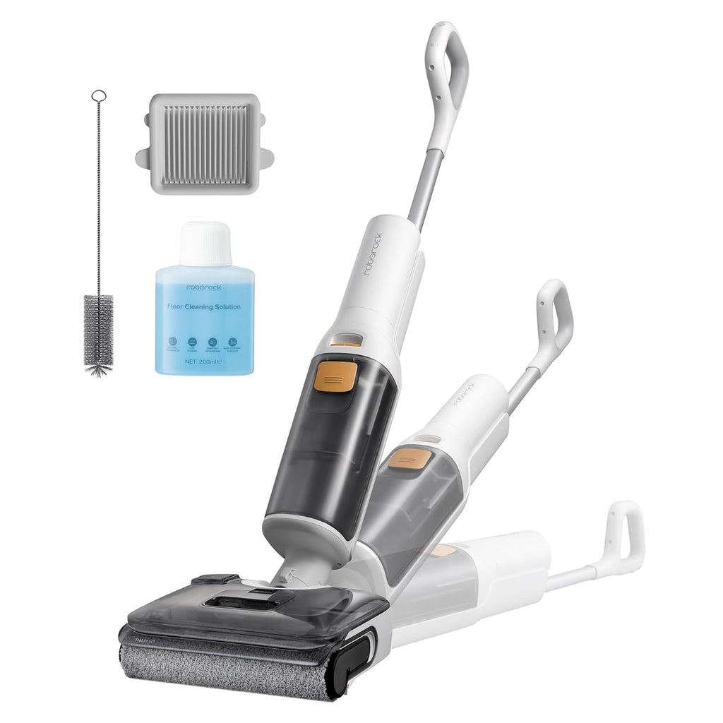 roborock F25 GT Vacuum Mop All in One, Wet Dry Vacuum Cleaner Cordless, 20000Pa Floor Cleaner Machine for Tile Hardwood Wood Vinyl Floor, Edge to Edge Self Cleaning Electric Mop with 180° Lie-Flat