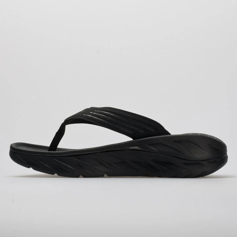HOKA ORA Recovery Flip Men's Black/Dark Gull Gray