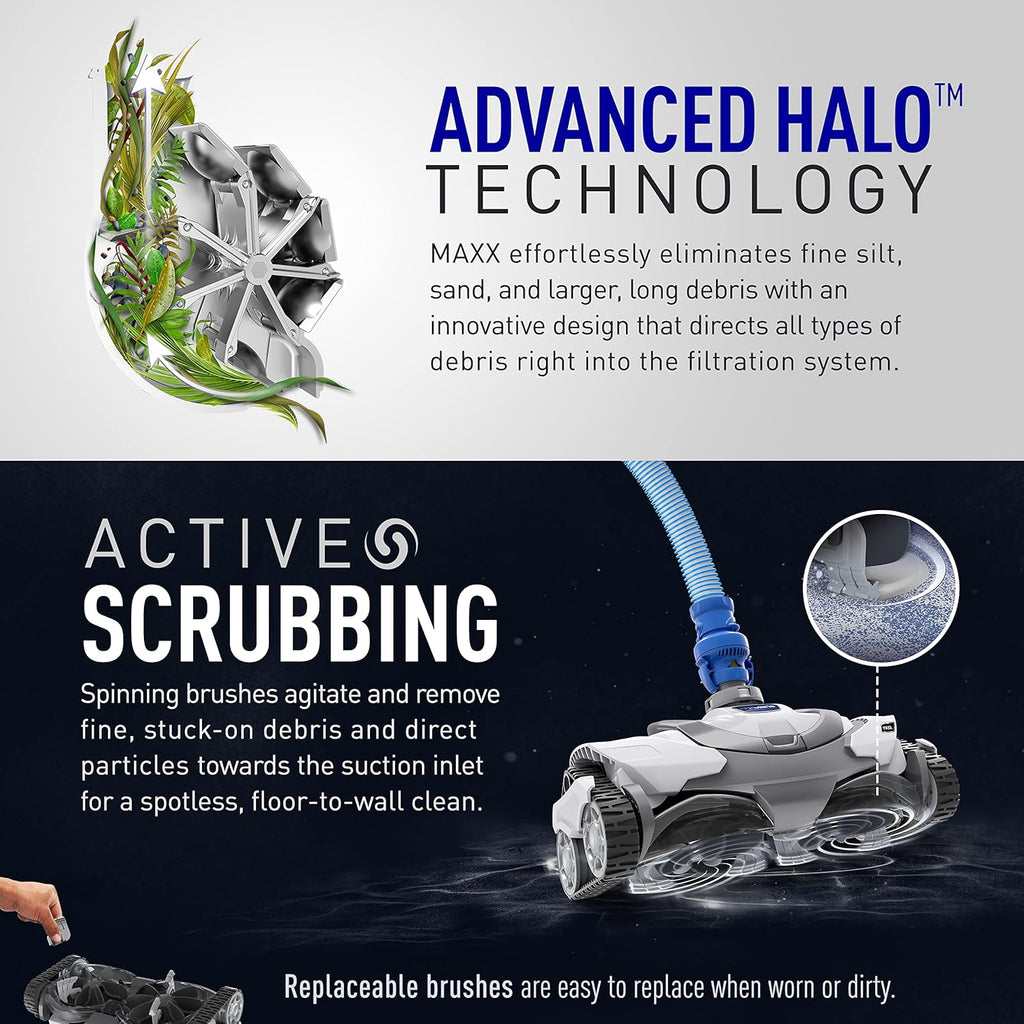 Polaris MAXX Premium Suction-Side Automatic Pool Cleaner for All In-Ground Pool Surfaces  Smart Navigation  Energy Efficient  Halo Technology for Easy Debris Removal