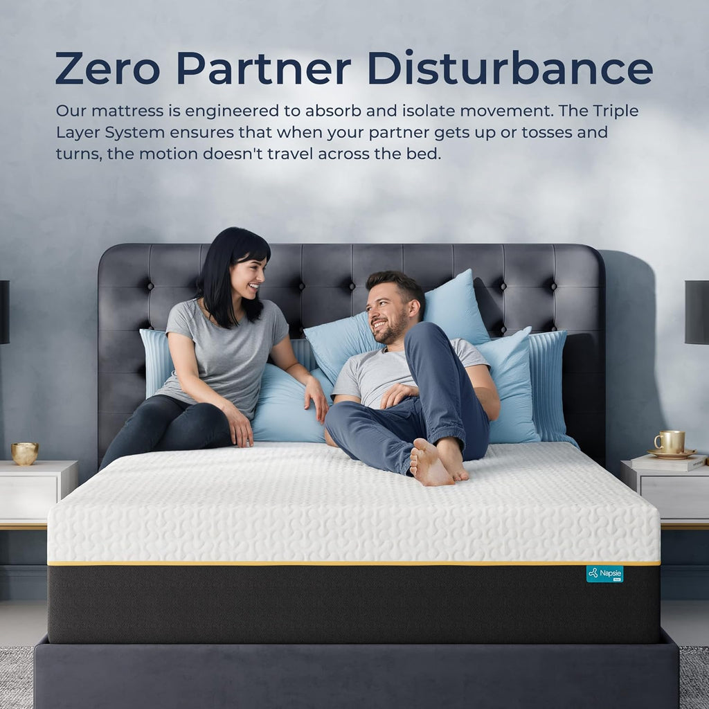12 Inch Queen Mattress, Cooling Memory Foam Mattress in a Box, Queen Size Mattress for Pressure Relief and Cool Sleep, Medium Plush, CertiPUR-US Certified
