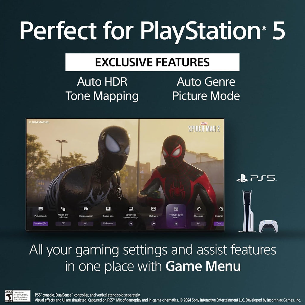 Sony 65 Inch OLED 4K Ultra HD TV BRAVIA XR8B Smart Google TV with Dolby Vision HDR and Exclusive Features for PlayStation® 5 (K-65XR8B)  2025 Model