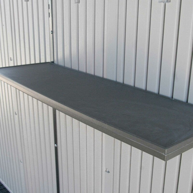 8 ft. W x 12.5 ft. D Plastic Storage Shed