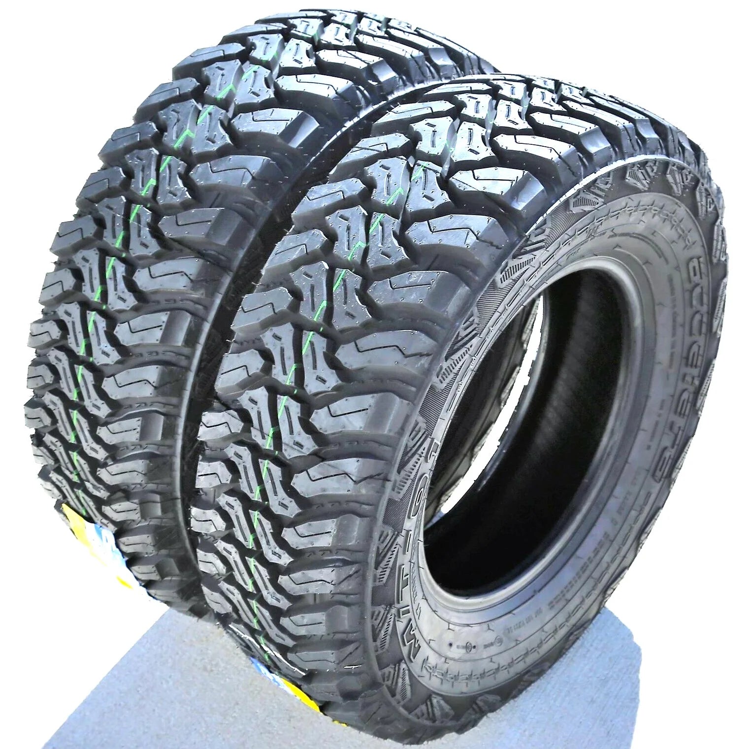 Pair of 2 (TWO) Accelera M/T-01 LT 235/75R15 Load C 6 Ply MT Mud Tires