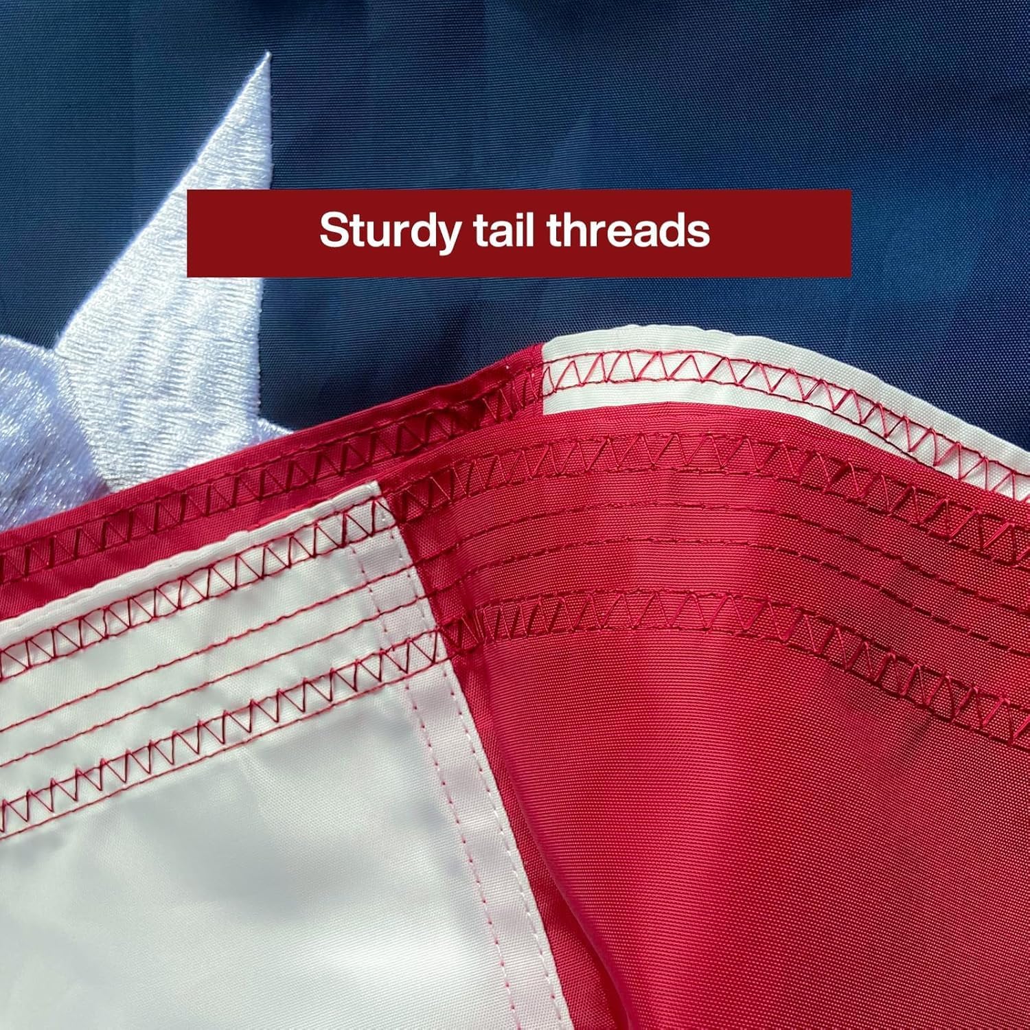 American Flag 15x25 ft TearProof Series Heavy Duty Tough Spun Polyester USA Flags High Wind Embroidered Stars  6 Brass Grommets  Sewn Stripes  Vibrant Colors Outdoor USA Flag  United States Country Flags