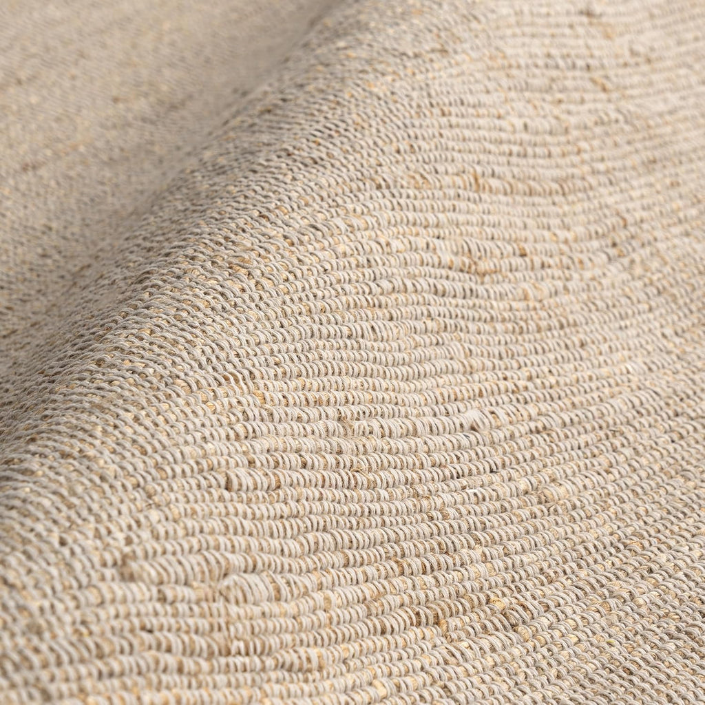 nuLOOM 7'6" x 9'6" Elfriede Jute & Cotton Hand Woven Area Rug, Natural, Solid Rustic Farmhouse Style, Weaved Design, Natural Fiber, For Bedroom, Living Room, Dining Room, Hallway, Office, Entryway