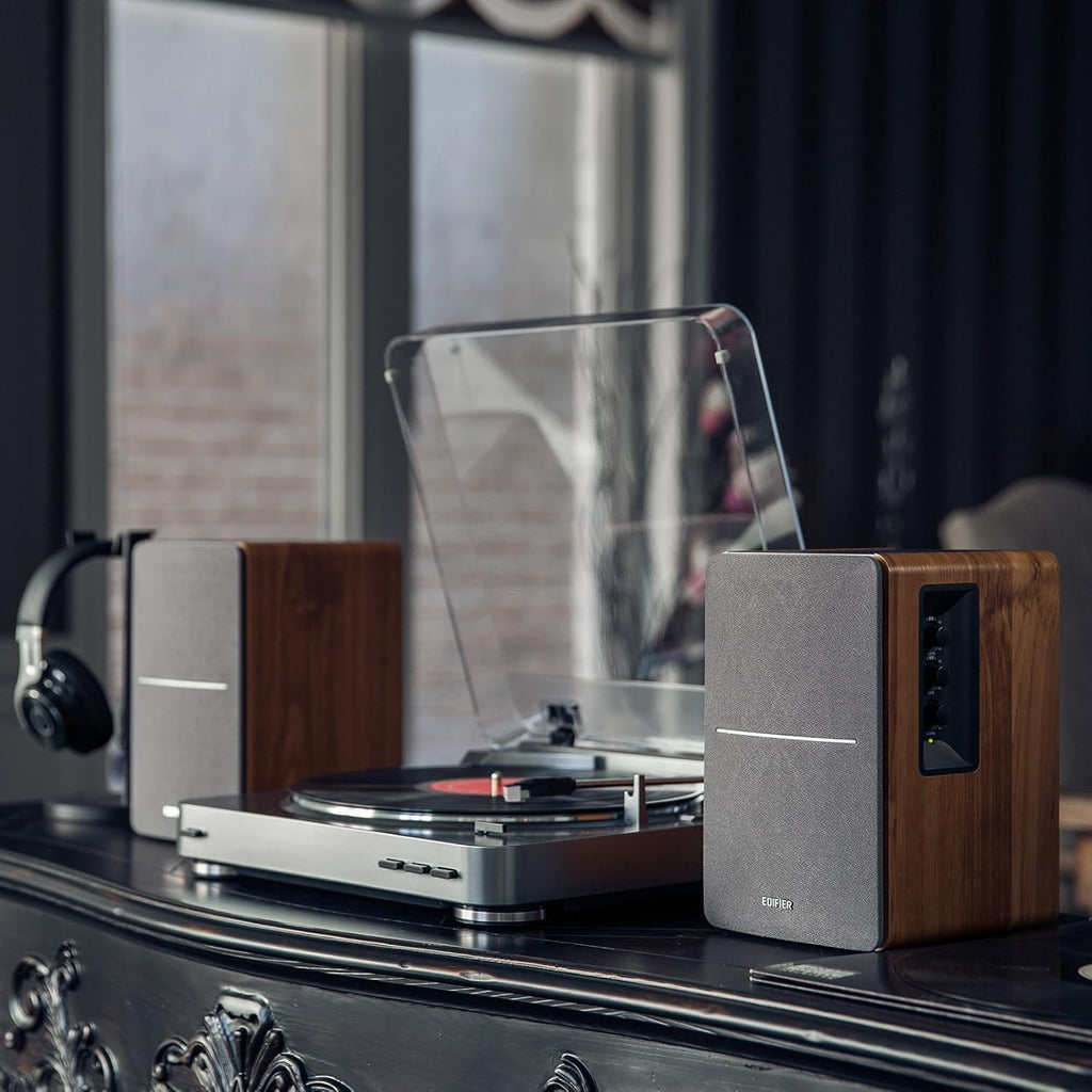Edifier R1280T Powered Bookshelf Speakers - 2.0 Active Near Field Studio Monitor Speaker - Wooden Enclosure - 42 Watts RMS Power