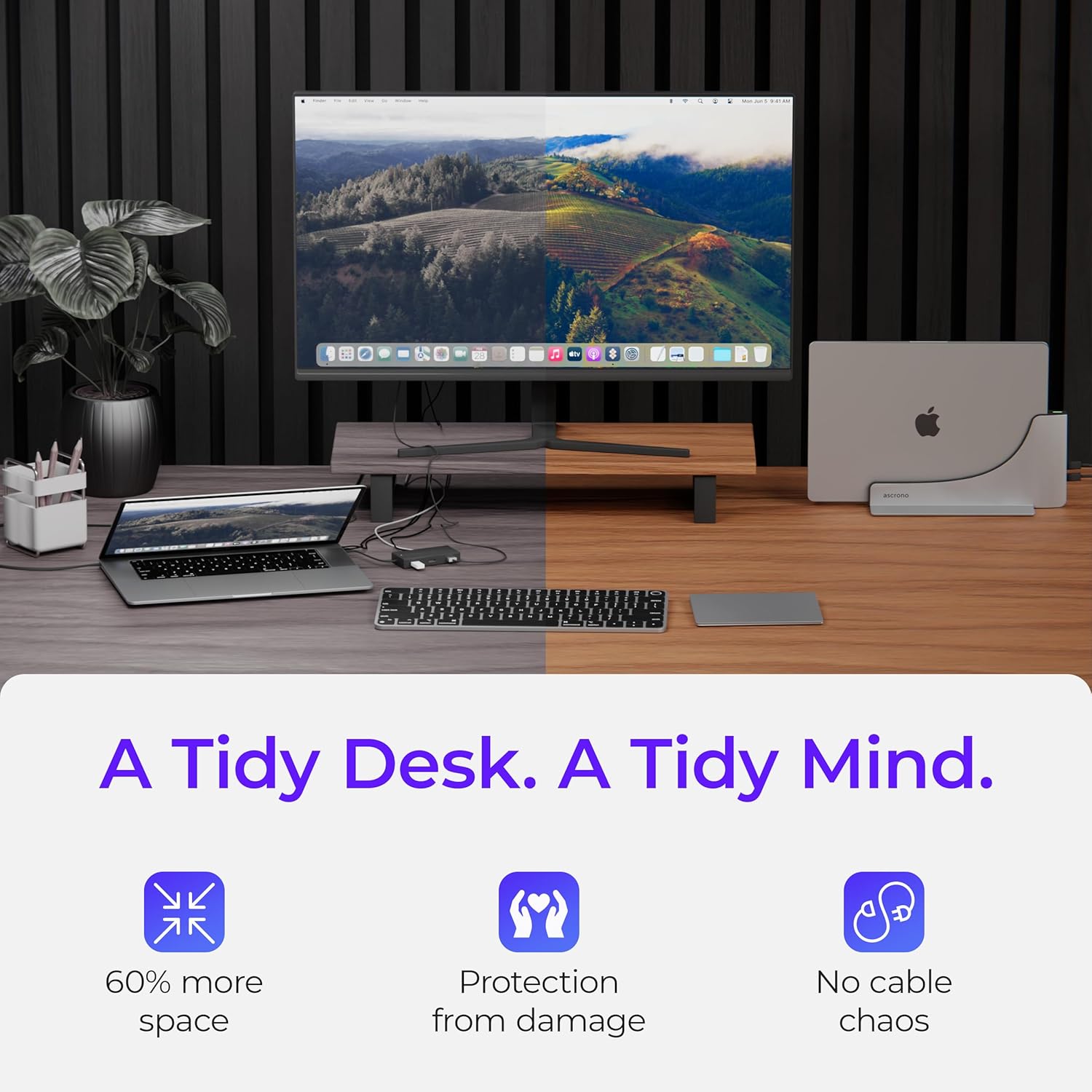 Dock for 16" Apple MacBook Pro - Docking Station - Connect Dual Displays w/Two Thunderbolt 4 USB-C Ports - Mac Docking Station Hub - Supports MacBook Pro 16 (2021-2024  M1 M2 M3 M4 Pro & Max)